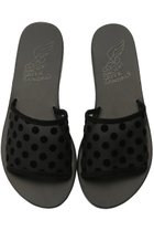【マルティニーク/martinique】の【AncientGreekSandals】シアードットサンダル 人気、トレンドファッション・服の通販 founy(ファニー) ファッション Fashion レディースファッション Fashion for Women サンダル Sandals, Summer Shoes シアー Sheer, See-Through スリッパ Slippers, Room Shoes ドット Polka Dot, Dot Pattern フェミニン Feminine, Girly フラット Flat, Flat Shoes thumbnail ブラック|ID: prp329100001842882 ipo3291000000036106432