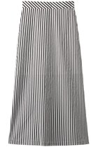 【マルティニーク/martinique】のストライプスカート ホワイト×ブラック|ID: prp329100001842892 ipo3291000000036831959