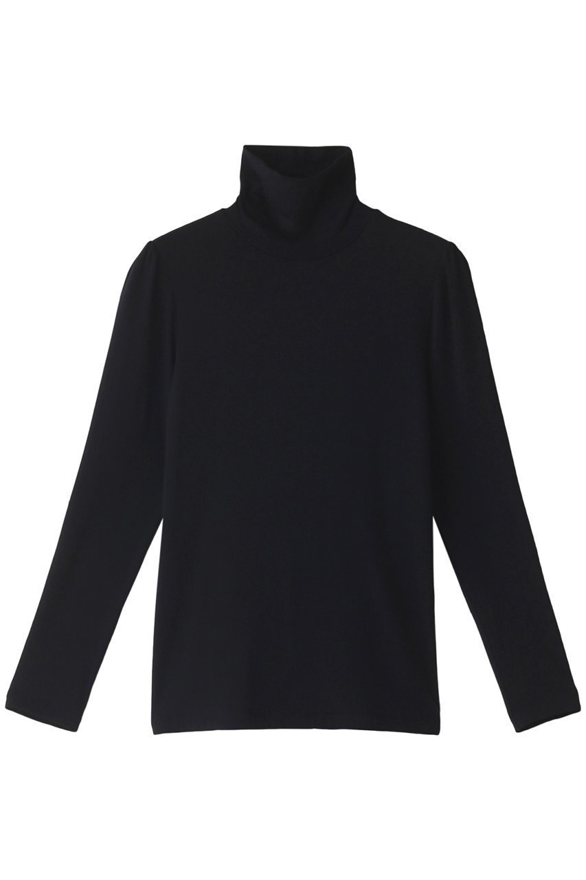 【ボーダーズ アット バルコニー/BORDERS at BALCONY】のハイネックトップ インテリア・キッズ・メンズ・レディースファッション・服の通販 founy(ファニー) 　ファッション　Fashion　レディースファッション　Fashion for Women　トップス・カットソー　Cut & Sew Tops　シャツ・ブラウス・オフィスカジュアル　Elegant Blouses & Button-Ups　ロングTシャツ・Tシャツ　Longline T-Shirts & Tees　カットソー・ベーシックTシャツ　Cut-and-Sewn Tops / Stretch Tees & Basics　シンプル　Simple, Minimal　スリーブ　Sleeve, Long Sleeve / Short Sleeve　タートル　Turtleneck, Turtle Collar　タートルネック　Turtleneck, High Neck　トレンド　Trend, Trending Now　ハイネック　High Neck, Mock Neck　ロング　Long, Long-Length　定番　Standard, Basic Item　A/W・秋冬　Autumn/Winter　ネイビー|ID: prp329100001868571 ipo3291000000035422201