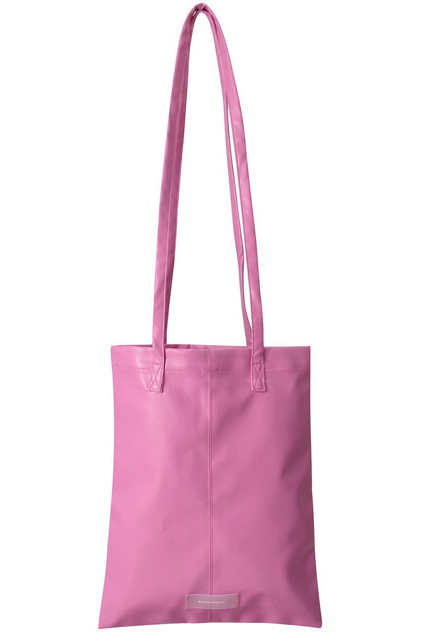 【メゾンスペシャル/MAISON SPECIAL】のフェイクレザートートバッグ インテリア・キッズ・メンズ・レディースファッション・服の通販 founy(ファニー) ファッション Fashion レディースファッション Fashion for Women バッグ Bags おすすめ Recommended / Our Picks シンプル Simple, Minimal PNK(ピンク)|ID: prp329100001908651 ipo3291000000035105869