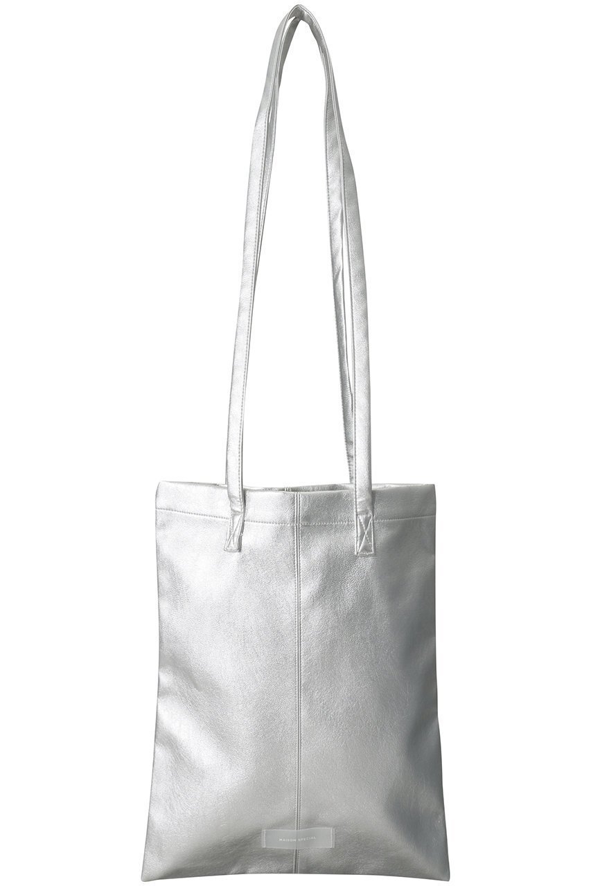 【メゾンスペシャル/MAISON SPECIAL】のフェイクレザートートバッグ インテリア・キッズ・メンズ・レディースファッション・服の通販 founy(ファニー) ファッション Fashion レディースファッション Fashion for Women バッグ Bags おすすめ Recommended / Our Picks シンプル Simple, Minimal SLV(シルバー)|ID: prp329100001908651 ipo3291000000035105870