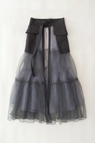【メゾンスペシャル/MAISON SPECIAL】のチュールティアードベルトスカート GRY(グレー)|ID: prp329100001932375 ipo3291000000032898786