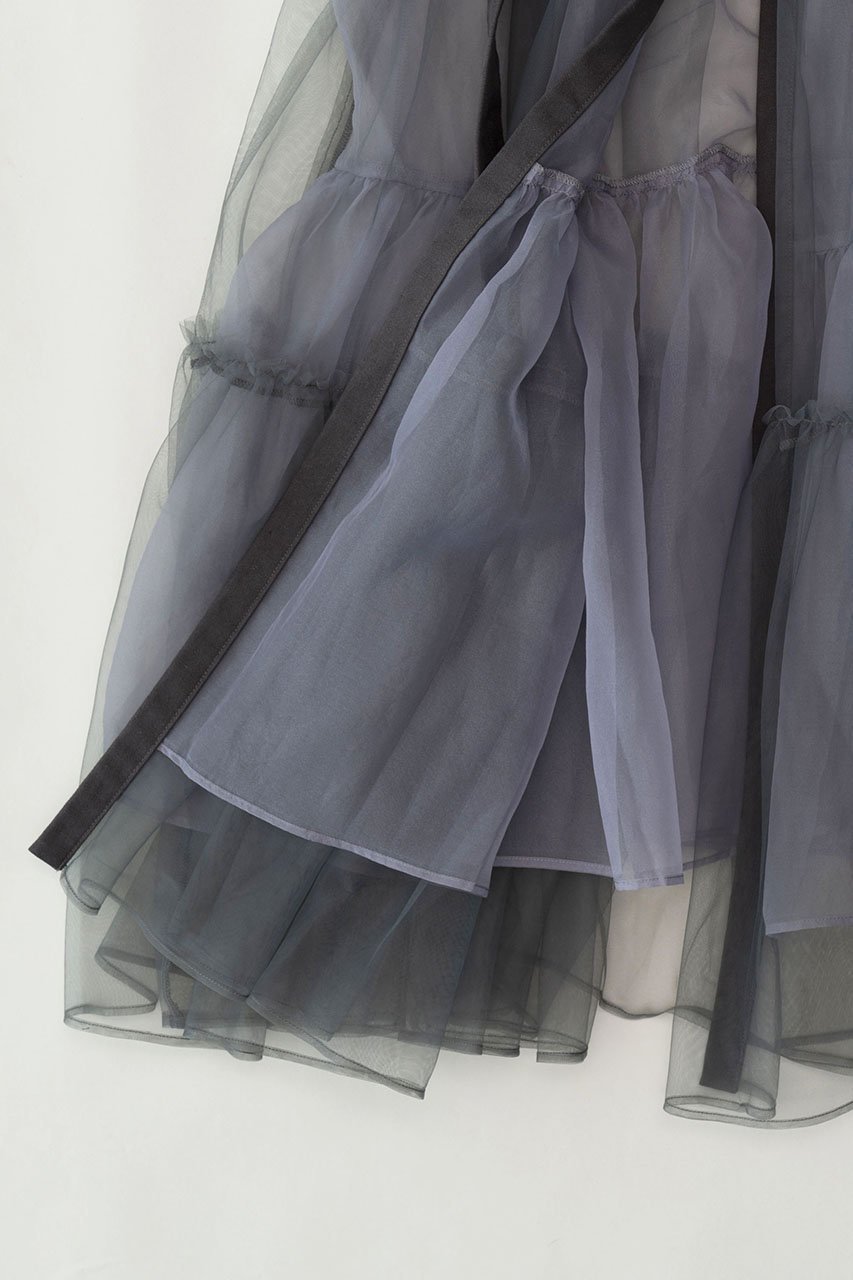 【メゾンスペシャル/MAISON SPECIAL】のチュールティアードベルトスカート 人気、トレンドファッション・服の通販 founy(ファニー) 　ファッション　Fashion　レディースファッション　Fashion for Women　スカート　Skirts　ベルト&ウエストマーク　Belts & Waist Accessories　アクセサリー　Fashion Accessories　オーガンジー　Organza Fabric　シアー　Sheer, See-Through　チュール　Tulip, Tulip Motif　フレア　Flare, Flared　ポケット　Pocket, Pocket Detail　マキシ　Maxi, Full Length　other-4|ID: prp329100001932375 ipo3291000000032898800