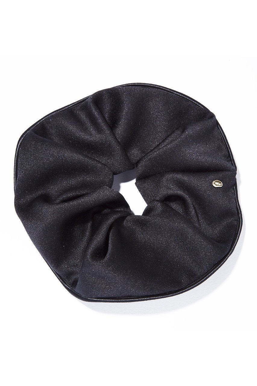 【イリスフォーセブン/IRIS 47】のlily シュシュ インテリア・キッズ・メンズ・レディースファッション・服の通販 founy(ファニー) 　ファッション　Fashion　レディースファッション　Fashion for Women　シュシュ&ヘアアクセ/ヘアアレンジ　Scrunchies & Hair Accessories　アクセサリー　Fashion Accessories　シンプル　Simple, Minimal　パイピング　Piping, Trim Design　リボン　Ribbon, Bow　エレガント 上品　Elegant　巾着　Drawstring Bag, Kinchaku　ブラック|ID: prp329100001933304 ipo3291000000035536918