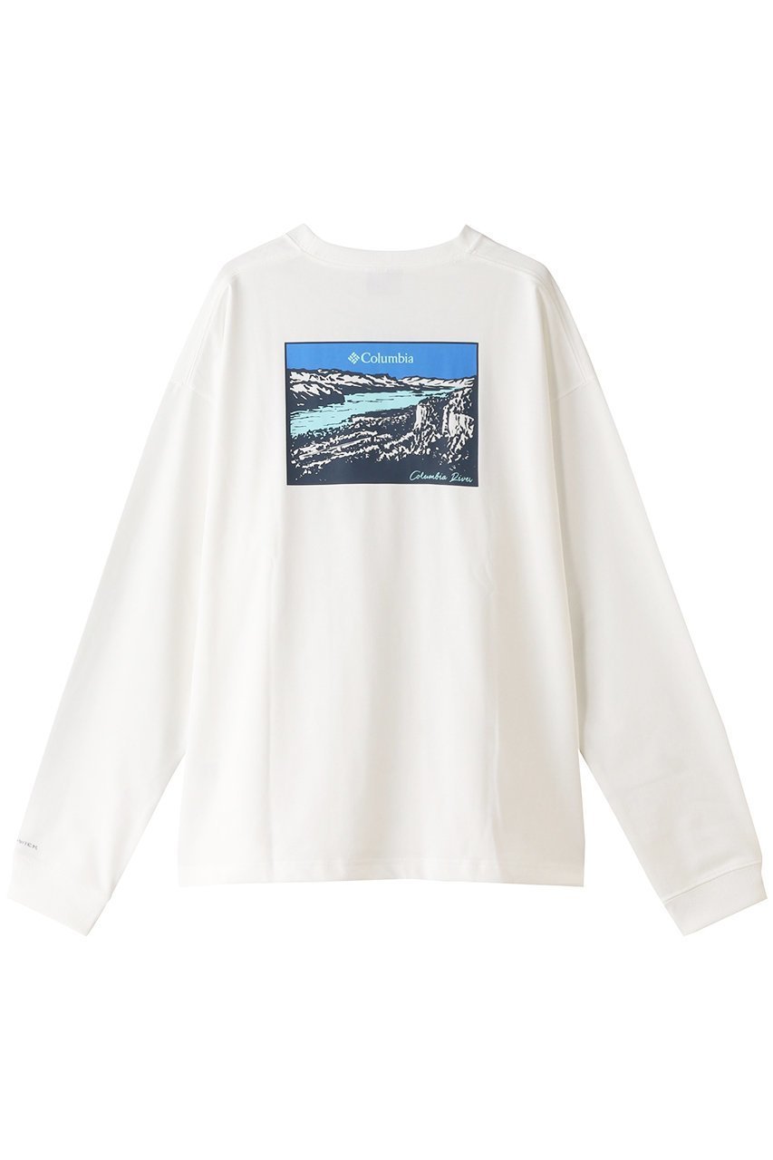 【コロンビア/Columbia / MEN】の【MEN】ハンギングロックフォールズロングスリーブティー インテリア・キッズ・メンズ・レディースファッション・服の通販 founy(ファニー) 　ファッション　Fashion　メンズファッション　Fashion for Men　トップス・カットソー　Cut & Sew Tops　シンプル　Simple, Minimal　スポーツ　Sports, Activewear　スリーブ　Sleeve, Long Sleeve / Short Sleeve　プリント　Print, Printed Pattern　ロング　Long, Long-Length　ホワイト|ID: prp329100001941628 ipo3291000000032806067