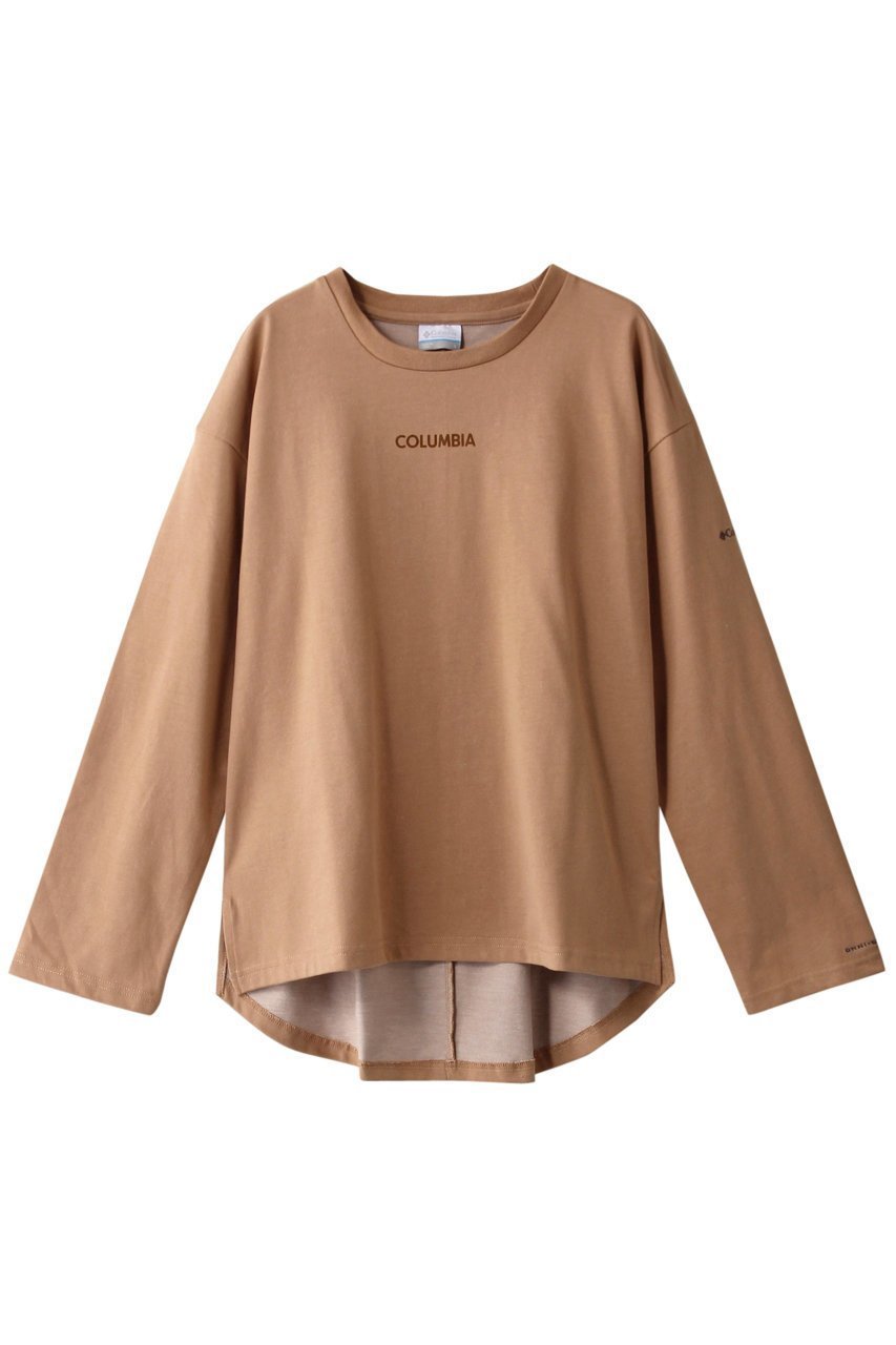 【コロンビア/Columbia】のウィメンズトゥリースワローロングスリーブTシャツ インテリア・キッズ・メンズ・レディースファッション・服の通販 founy(ファニー) 　ファッション　Fashion　レディースファッション　Fashion for Women　トップス・カットソー　Cut & Sew Tops　シャツ・ブラウス・オフィスカジュアル　Elegant Blouses & Button-Ups　ロングTシャツ・Tシャツ　Longline T-Shirts & Tees　スポーツウェア　Functional & Stylish Sportswear　スポーツ トップス　Athletic Tops / Workout Tops / Training Shirts　シンプル　Simple, Minimal　スポーツ　Sports, Activewear　スリーブ　Sleeve, Long Sleeve / Short Sleeve　ロング　Long, Long-Length　長袖　Long Sleeve, Full Sleeve　ブラウン|ID: prp329100001941635 ipo3291000000035657015