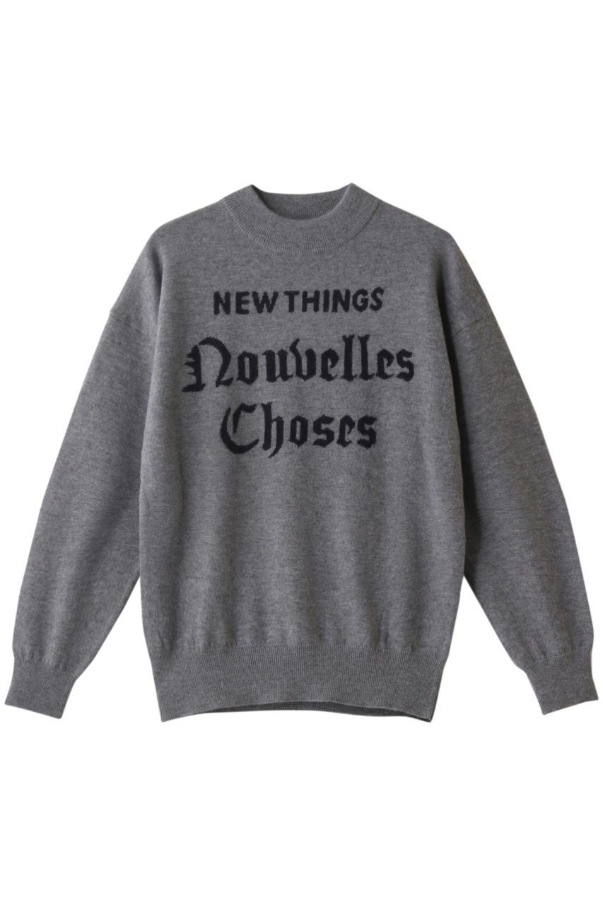 【エリオポール/heliopole】のNEW THINGs INTARSIA C/N PO インテリア・キッズ・メンズ・レディースファッション・服の通販 founy(ファニー) 　ファッション　Fashion　レディースファッション　Fashion for Women　トップス・カットソー　Cut & Sew Tops　ニット　Knit Tops & Sweaters　カジュアルプルオーバー・ニットトップス　Pullovers & Knit Tops / Casual Pullovers　ベーシック　Basic, Essential　モックネック　Mock Neck, Short Turtleneck　ミディアムグレー|ID: prp329100001951963 ipo3291000000032963332