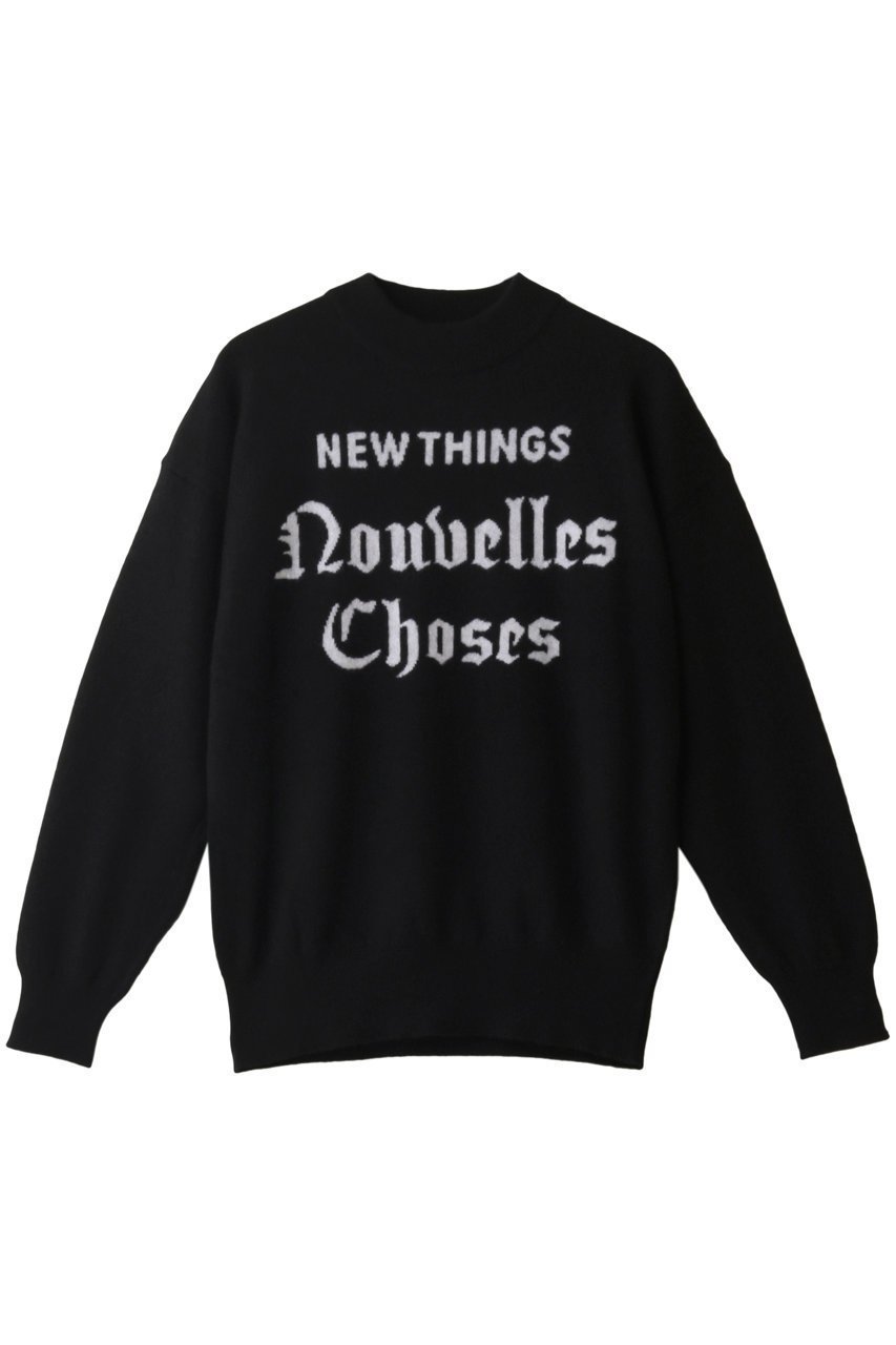【エリオポール/heliopole】のNEW THINGs INTARSIA C/N PO インテリア・キッズ・メンズ・レディースファッション・服の通販 founy(ファニー) 　ファッション　Fashion　レディースファッション　Fashion for Women　トップス・カットソー　Cut & Sew Tops　ニット　Knit Tops & Sweaters　カジュアルプルオーバー・ニットトップス　Pullovers & Knit Tops / Casual Pullovers　ベーシック　Basic, Essential　モックネック　Mock Neck, Short Turtleneck　ブラック|ID: prp329100001951963 ipo3291000000032963336