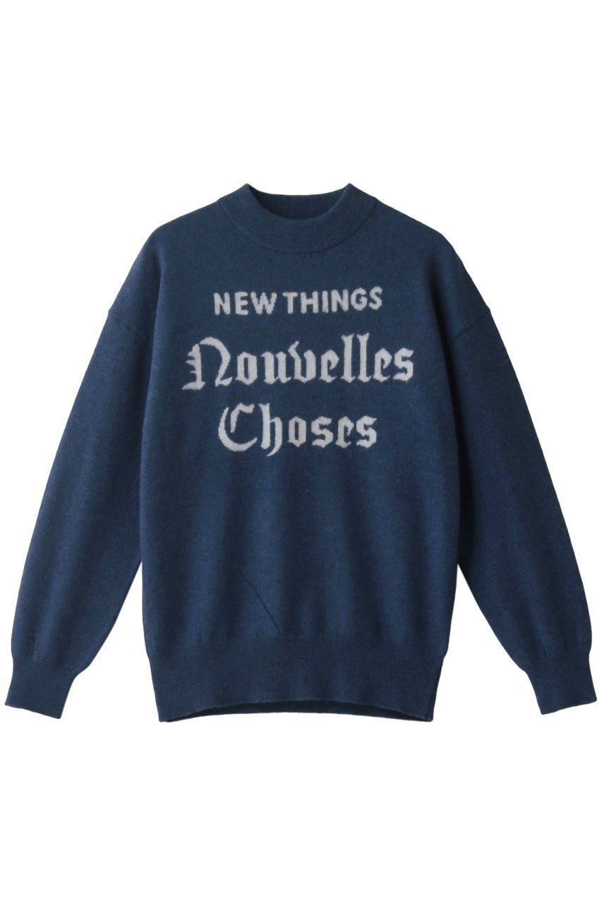 【エリオポール/heliopole】のNEW THINGs INTARSIA C/N PO インテリア・キッズ・メンズ・レディースファッション・服の通販 founy(ファニー) 　ファッション　Fashion　レディースファッション　Fashion for Women　トップス・カットソー　Cut & Sew Tops　ニット　Knit Tops & Sweaters　カジュアルプルオーバー・ニットトップス　Pullovers & Knit Tops / Casual Pullovers　ベーシック　Basic, Essential　モックネック　Mock Neck, Short Turtleneck　ブルー|ID: prp329100001951963 ipo3291000000036099094