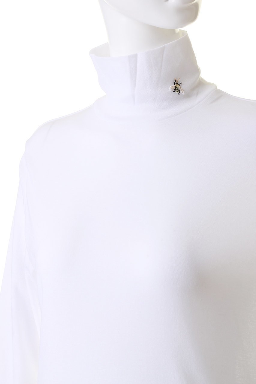 【アンティパスト/ANTIPAST】のコットンフライスハイネックTシャツ with BEE 人気、トレンドファッション・服の通販 founy(ファニー) ファッション Fashion レディースファッション Fashion for Women トップス・カットソー Cut & Sew Tops シャツ・ブラウス・オフィスカジュアル Elegant Blouses & Button-Ups ロングTシャツ・Tシャツ Longline T-Shirts & Tees カットソー・ベーシックTシャツ Cut-and-Sewn Tops / Stretch Tees & Basics インナー Innerwear シンプル Simple, Minimal スタイリッシュ Stylish, Fashionable スリーブ Sleeve, Long Sleeve / Short Sleeve ハイネック High Neck, Mock Neck ロング Long, Long-Length 定番 Standard, Basic Item other-5|ID: prp329100001973172 ipo3291000000032847608