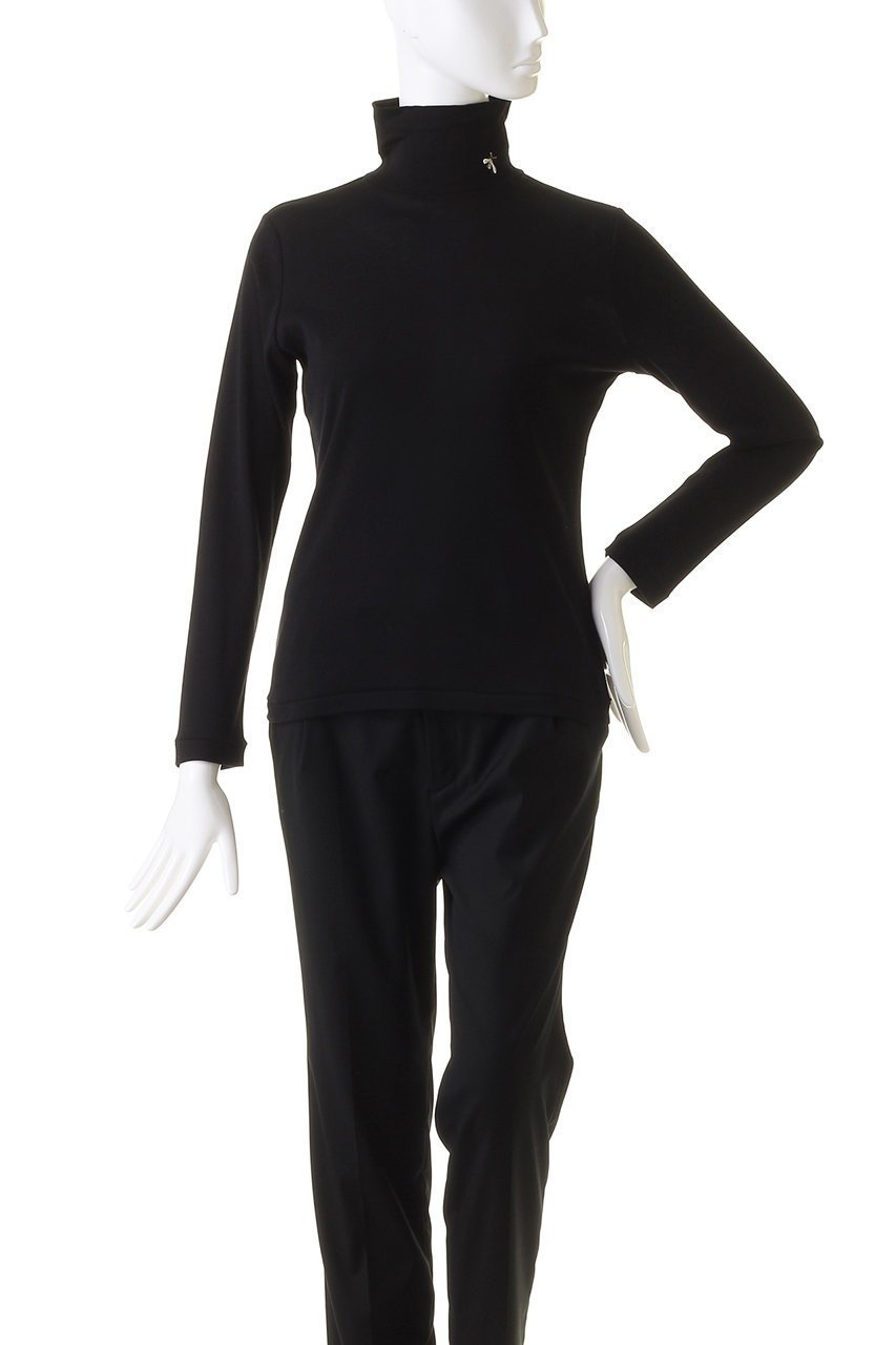 【アンティパスト/ANTIPAST】のコットンフライスハイネックTシャツ with BEE 人気、トレンドファッション・服の通販 founy(ファニー) 　ファッション　Fashion　レディースファッション　Fashion for Women　トップス・カットソー　Cut & Sew Tops　シャツ・ブラウス・オフィスカジュアル　Elegant Blouses & Button-Ups　ロングTシャツ・Tシャツ　Longline T-Shirts & Tees　カットソー・ベーシックTシャツ　Cut-and-Sewn Tops / Stretch Tees & Basics　インナー　Innerwear　シンプル　Simple, Minimal　スタイリッシュ　Stylish, Fashionable　スリーブ　Sleeve, Long Sleeve / Short Sleeve　ハイネック　High Neck, Mock Neck　ロング　Long, Long-Length　定番　Standard, Basic Item　other-2|ID: prp329100001973172 ipo3291000000036830674