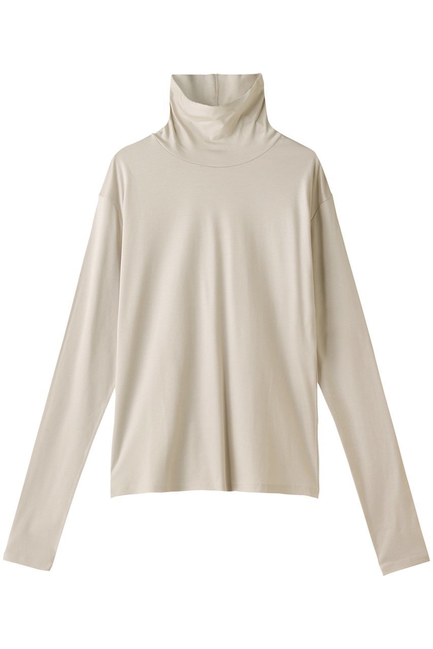 【エリオポール/heliopole】の【smooth skin series】 High Neck カットソー インテリア・キッズ・メンズ・レディースファッション・服の通販 founy(ファニー) 　ファッション　Fashion　レディースファッション　Fashion for Women　トップス・カットソー　Cut & Sew Tops　シャツ・ブラウス・オフィスカジュアル　Elegant Blouses & Button-Ups　ロングTシャツ・Tシャツ　Longline T-Shirts & Tees　カットソー・ベーシックTシャツ　Cut-and-Sewn Tops / Stretch Tees & Basics　カットソー　Cut and Sewn Top　スリーブ　Sleeve, Long Sleeve / Short Sleeve　トレンド　Trend, Trending Now　ベーシック　Basic, Essential　ロング　Long, Long-Length　定番　Standard, Basic Item　A/W・秋冬　Autumn/Winter　ベージュ|ID: prp329100001982565 ipo3291000000032892553