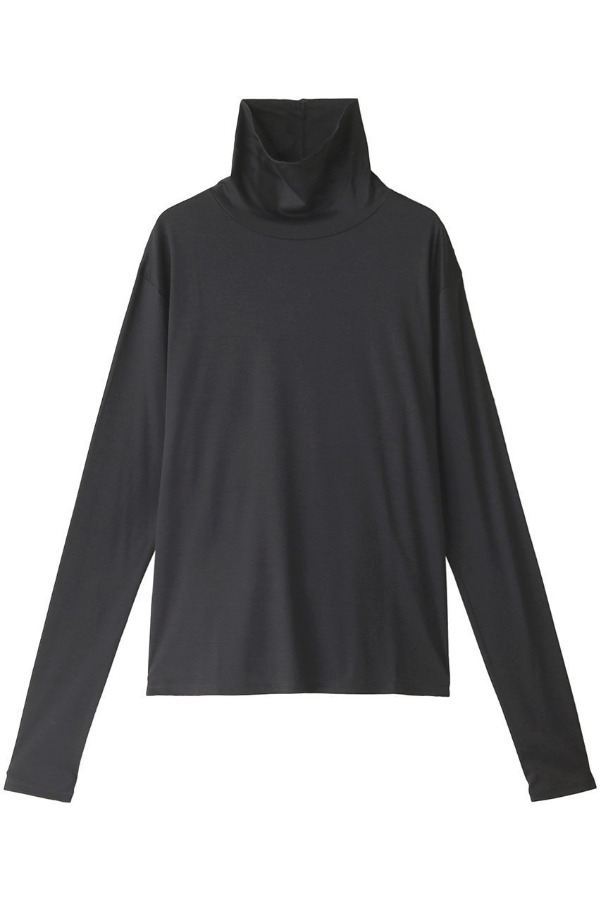 【エリオポール/heliopole】の【smooth skin series】 High Neck カットソー インテリア・キッズ・メンズ・レディースファッション・服の通販 founy(ファニー) 　ファッション　Fashion　レディースファッション　Fashion for Women　トップス・カットソー　Cut & Sew Tops　シャツ・ブラウス・オフィスカジュアル　Elegant Blouses & Button-Ups　ロングTシャツ・Tシャツ　Longline T-Shirts & Tees　カットソー・ベーシックTシャツ　Cut-and-Sewn Tops / Stretch Tees & Basics　カットソー　Cut and Sewn Top　スリーブ　Sleeve, Long Sleeve / Short Sleeve　トレンド　Trend, Trending Now　ベーシック　Basic, Essential　ロング　Long, Long-Length　定番　Standard, Basic Item　A/W・秋冬　Autumn/Winter　チャコールグレー|ID: prp329100001982565 ipo3291000000032892561