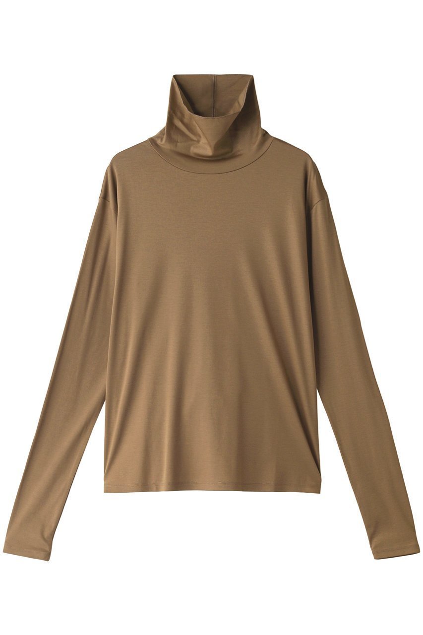 【エリオポール/heliopole】の【smooth skin series】 High Neck カットソー インテリア・キッズ・メンズ・レディースファッション・服の通販 founy(ファニー) 　ファッション　Fashion　レディースファッション　Fashion for Women　トップス・カットソー　Cut & Sew Tops　シャツ・ブラウス・オフィスカジュアル　Elegant Blouses & Button-Ups　ロングTシャツ・Tシャツ　Longline T-Shirts & Tees　カットソー・ベーシックTシャツ　Cut-and-Sewn Tops / Stretch Tees & Basics　カットソー　Cut and Sewn Top　スリーブ　Sleeve, Long Sleeve / Short Sleeve　トレンド　Trend, Trending Now　ベーシック　Basic, Essential　ロング　Long, Long-Length　定番　Standard, Basic Item　A/W・秋冬　Autumn/Winter　モカブラウン|ID: prp329100001982565 ipo3291000000032892565