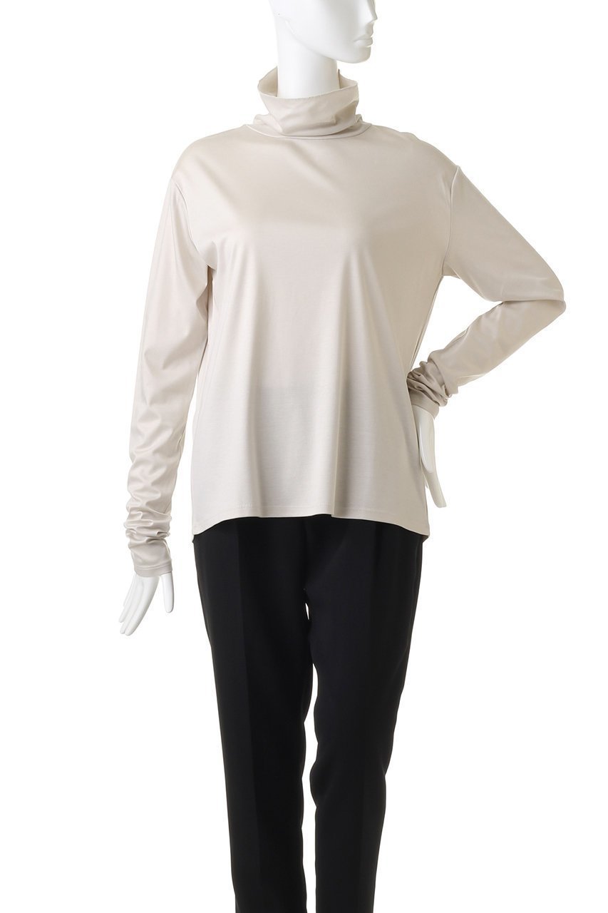【エリオポール/heliopole】の【smooth skin series】 High Neck カットソー 人気、トレンドファッション・服の通販 founy(ファニー) 　ファッション　Fashion　レディースファッション　Fashion for Women　トップス・カットソー　Cut & Sew Tops　シャツ・ブラウス・オフィスカジュアル　Elegant Blouses & Button-Ups　ロングTシャツ・Tシャツ　Longline T-Shirts & Tees　カットソー・ベーシックTシャツ　Cut-and-Sewn Tops / Stretch Tees & Basics　カットソー　Cut and Sewn Top　スリーブ　Sleeve, Long Sleeve / Short Sleeve　トレンド　Trend, Trending Now　ベーシック　Basic, Essential　ロング　Long, Long-Length　定番　Standard, Basic Item　A/W・秋冬　Autumn/Winter　other-2|ID: prp329100001982565 ipo3291000000032892571