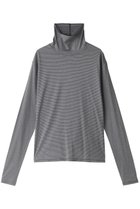 【エリオポール/heliopole】の【smooth skin series】 High Neck カットソー ネイビーボーダー|ID: prp329100001982565 ipo3291000000035061448