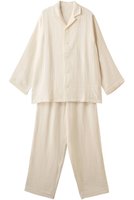 【プリスティン/PRISTINE】の綾Wガーゼ 前開きパジャマ 人気、トレンドファッション・服の通販 founy(ファニー) ファッション Fashion レディースファッション WOMEN シンプル Simple パジャマ Pajamas |ID:prp329100001995236