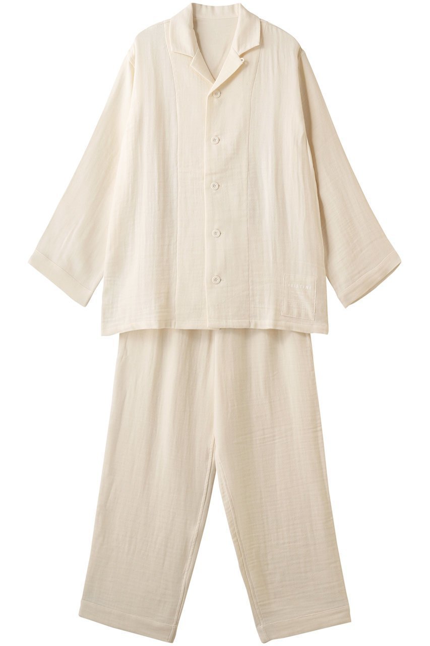【プリスティン/PRISTINE】の綾Wガーゼ 前開きパジャマ インテリア・キッズ・メンズ・レディースファッション・服の通販 founy(ファニー) 　ファッション　Fashion　レディースファッション　WOMEN　シンプル　Simple　パジャマ　Pajamas　ナチュラル|ID: prp329100001995236 ipo3291000000031974242