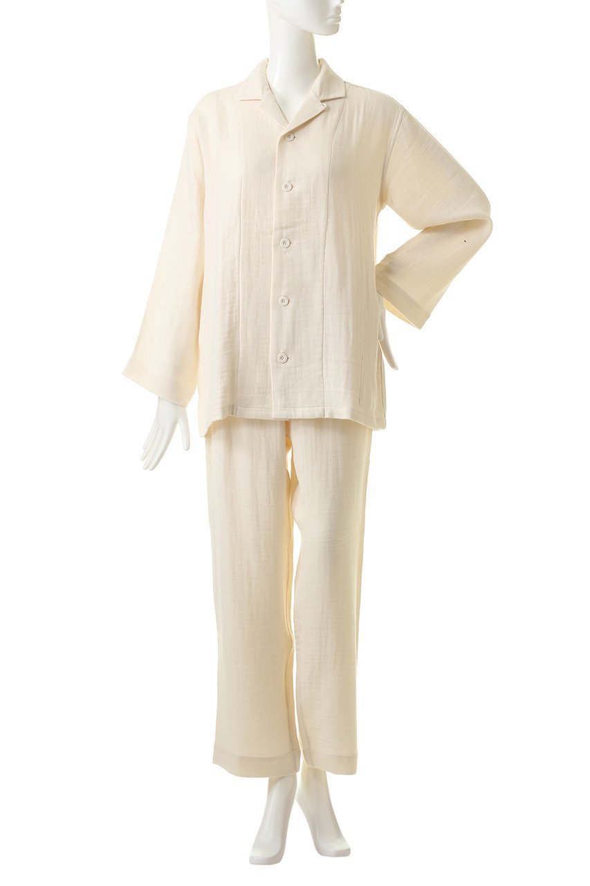 【プリスティン/PRISTINE】の綾Wガーゼ 前開きパジャマ 人気、トレンドファッション・服の通販 founy(ファニー) 　ファッション　Fashion　レディースファッション　WOMEN　シンプル　Simple　パジャマ　Pajamas　other-2|ID: prp329100001995236 ipo3291000000031974244