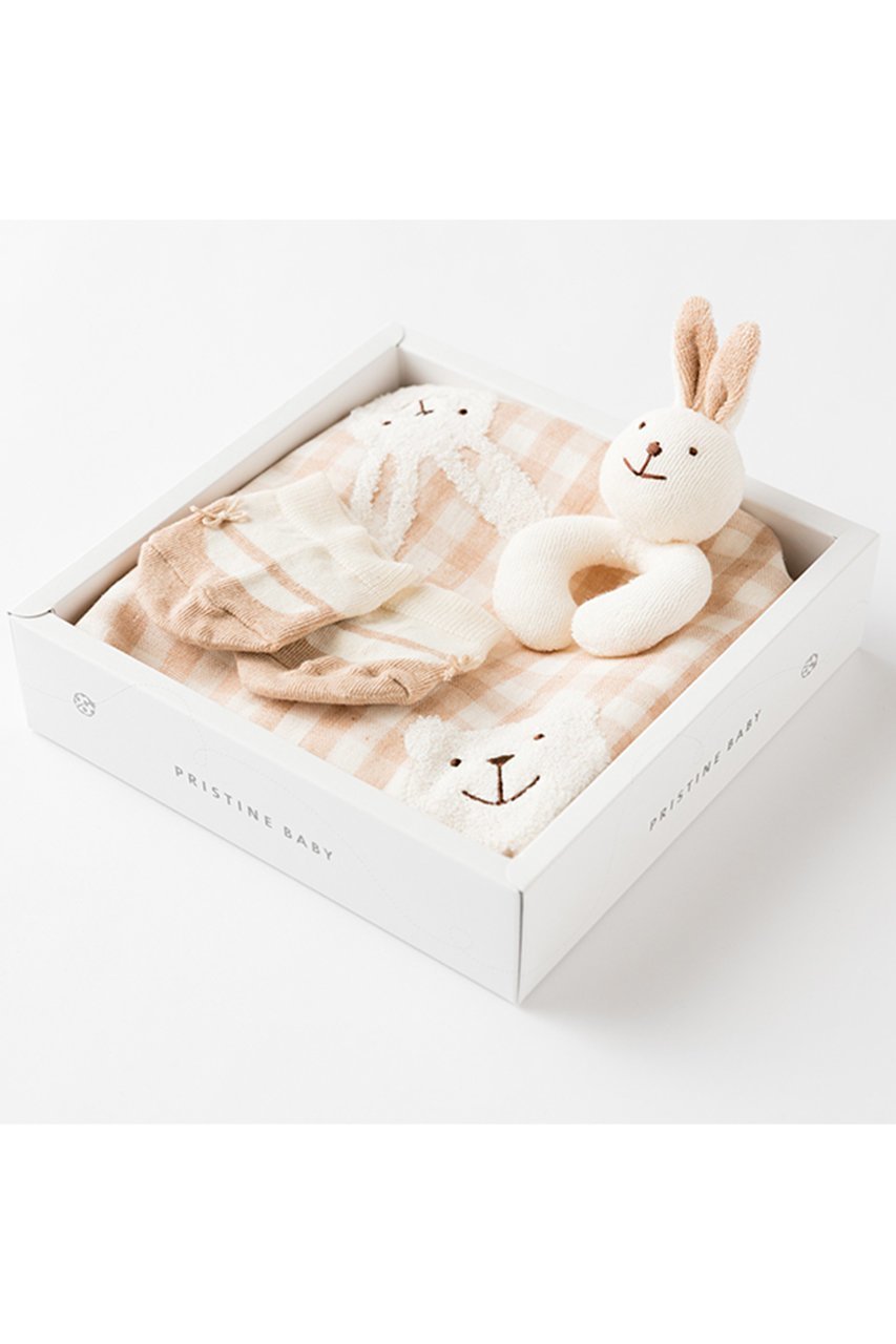 【プリスティン/PRISTINE / KIDS】の【KIDS】うさぎさんの ギフトボックス 人気、トレンドファッション・服の通販 founy(ファニー) 　ファッション　Fashion　キッズファッション　Fashion for Kids　おすすめ　Recommended / Our Picks　キャラクター　Character, Licensed Characters　ギフト プレゼント　Gift / Present　コンパクト　Compact, Small Size　ストラップシューズ　Strap Shoes, Mary Janes　ソックス　Socks, Hosiery　タオル　Towel, Bath Towel　フィット　Fit, Slim Fit　ベビー　Baby, Babywear　ボックス　Boxy, Box Shape　リボン　Ribbon, Bow　other-6|ID: prp329100002002721 ipo3291000000036246482