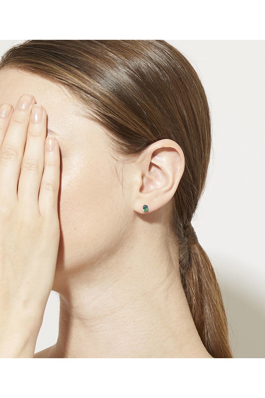 【アルティーダ ウード/ARTIDA OUD】のeden K10 オーバル エメラルド スタッド シングル ピアス 人気、トレンドファッション・服の通販 founy(ファニー) 　ファッション　Fashion　レディースファッション　Fashion for Women　ジュエリー　Jewelry　ファッションリング　Fashion Rings　イヤリング・フープ・ドロップタイプ　Hoop, Drop & Clip Earrings　おすすめ　Recommended / Our Picks　イヤリング　Earrings　オーバル　Oval Design　シェイプ　Shape, Slim Fit　シンプル　Simple, Minimal　ストーン　Stone, Gem-Like　other-2|ID: prp329100002002832 ipo3291000000035612674