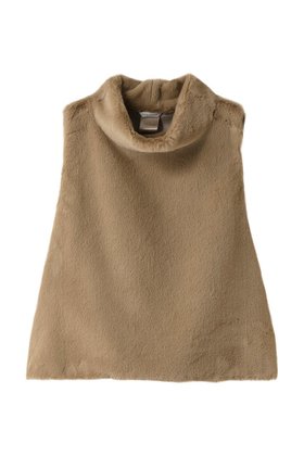 【プレインピープル/PLAIN PEOPLE】 フェイクファーオフタートルベスト人気、トレンドファッション・服の通販 founy(ファニー) ファッション Fashion レディースファッション Fashion for Women アウター Coat / Outerwear Collection レディースジャケット・軽アウター Jackets ジャケット Jacket, Outerwear タートルネック Turtleneck, High Neck フェイクファー Faux Fur, Imitation Fur フランス France, French ベスト Vest, Waistcoat リアル Real, Realistic ワンポイント One Point, Statement Accent 再入荷 Restock / Back in Stock 防寒 Cold Protection, Winter-Ready |ID:prp329100002014001