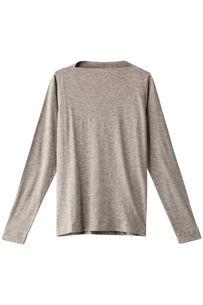 【プリスティン/PRISTINE】のヤクボートネック長袖Tシャツ インテリア・キッズ・メンズ・レディースファッション・服の通販 founy(ファニー) https://founy.com/ ファッション Fashion レディースファッション WOMEN トップス・カットソー Tops/Tshirt シャツ/ブラウス Shirts/Blouses ロング / Tシャツ T-Shirts シンプル Simple 長袖 Long Sleeve |ID: prp329100002019788 ipo3291000000031974276