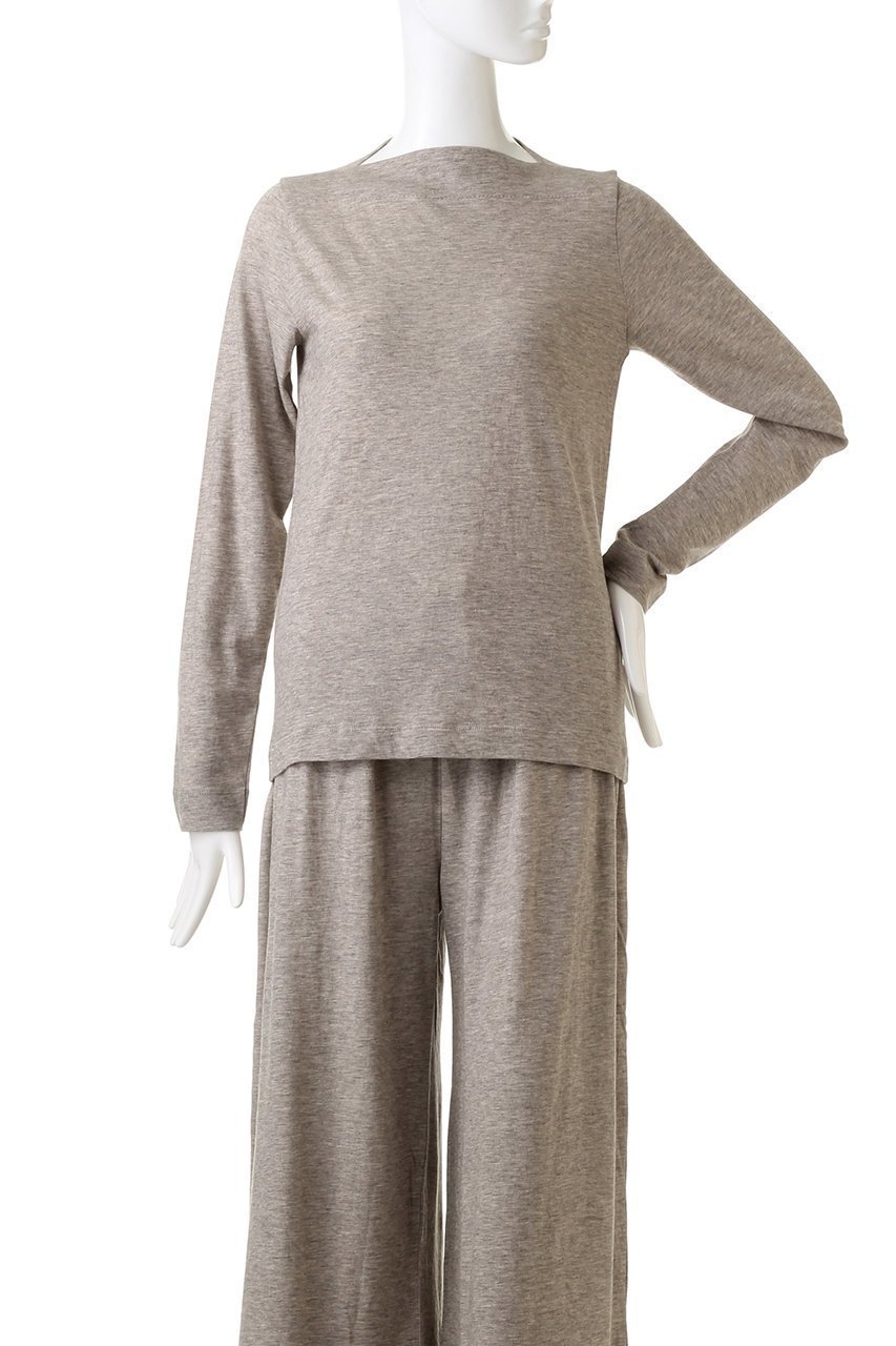 【プリスティン/PRISTINE】のヤクボートネック長袖Tシャツ 人気、トレンドファッション・服の通販 founy(ファニー) 　ファッション　Fashion　レディースファッション　WOMEN　トップス・カットソー　Tops/Tshirt　シャツ/ブラウス　Shirts/Blouses　ロング / Tシャツ　T-Shirts　シンプル　Simple　長袖　Long Sleeve　other-2|ID: prp329100002019788 ipo3291000000031974278