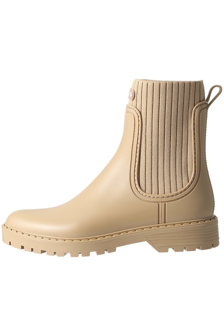 【エスメラルダ/Esmeralda】の【UNISA】サイドリブレインブーツ インテリア・キッズ・メンズ・レディースファッション・服の通販 founy(ファニー) 　ファッション　Fashion　レディースファッション　Fashion for Women　ショート　Short, Short Length　フィット　Fit, Slim Fit　フォルム　Silhouette, Form　リブニット　Rib Knit, Ribbed Knit　ベージュ|ID: prp329100002023795 ipo3291000000036081733