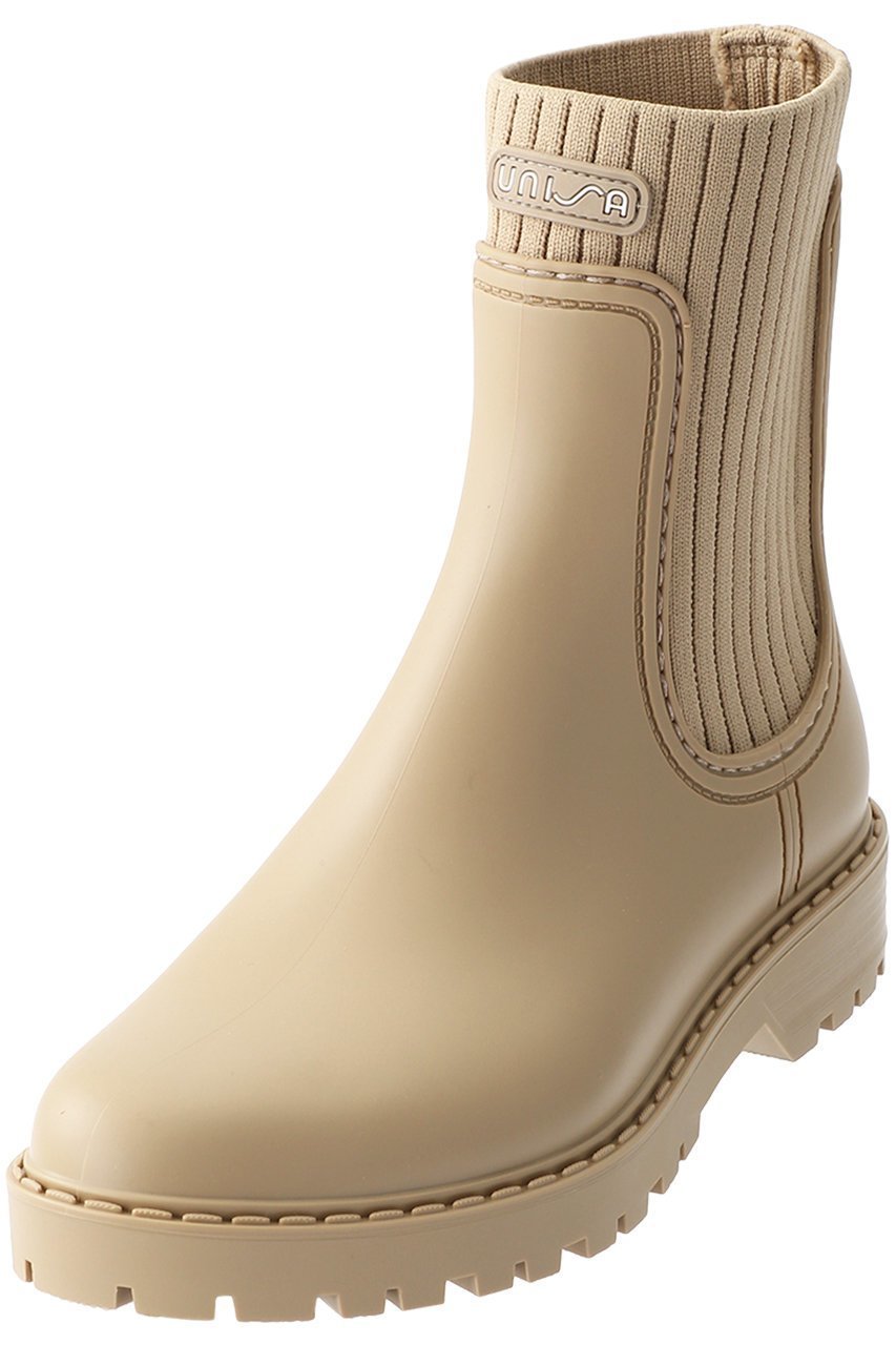 【エスメラルダ/Esmeralda】の【UNISA】サイドリブレインブーツ 人気、トレンドファッション・服の通販 founy(ファニー) 　ファッション　Fashion　レディースファッション　Fashion for Women　ショート　Short, Short Length　フィット　Fit, Slim Fit　フォルム　Silhouette, Form　リブニット　Rib Knit, Ribbed Knit　other-2|ID: prp329100002023795 ipo3291000000036081734