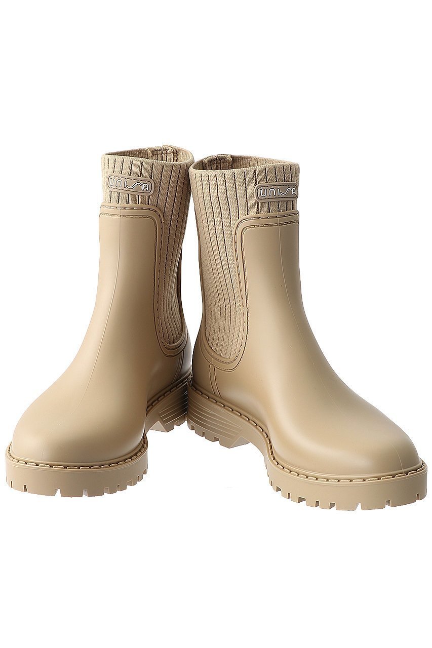 【エスメラルダ/Esmeralda】の【UNISA】サイドリブレインブーツ 人気、トレンドファッション・服の通販 founy(ファニー) 　ファッション　Fashion　レディースファッション　Fashion for Women　ショート　Short, Short Length　フィット　Fit, Slim Fit　フォルム　Silhouette, Form　リブニット　Rib Knit, Ribbed Knit　other-5|ID: prp329100002023795 ipo3291000000036081737