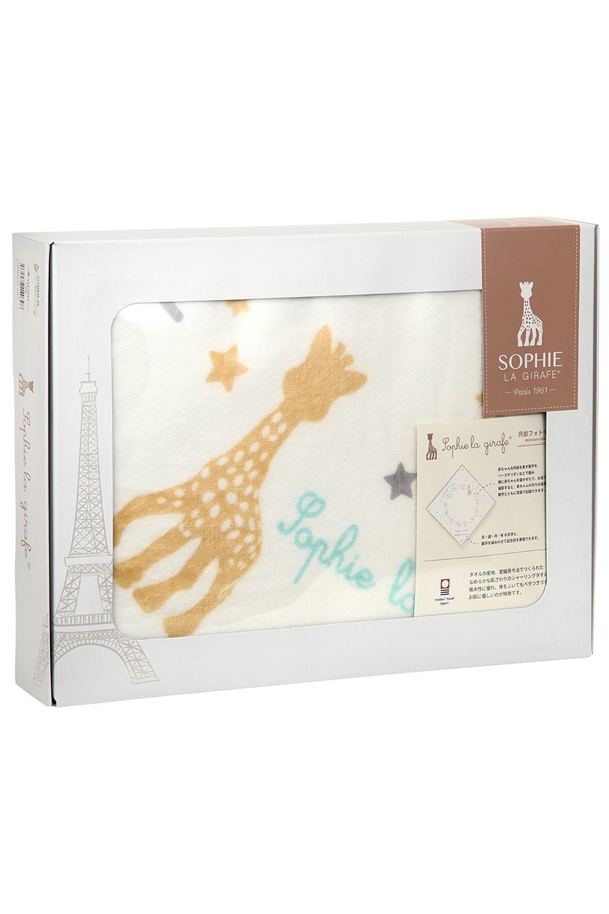 【キリンのソフィー/Sophie la girafe / KIDS】の【BABY】マイルストーン・バスタオル 月齢タオル 人気、トレンドファッション・服の通販 founy(ファニー) 　ギフト プレゼント　Gift / Present　タオル　Towel, Bath Towel　プリント　Print, Printed Pattern　ボックス　Boxy, Box Shape　リボン　Ribbon, Bow　other-4|ID: prp329100002052133 ipo3291000000036236432