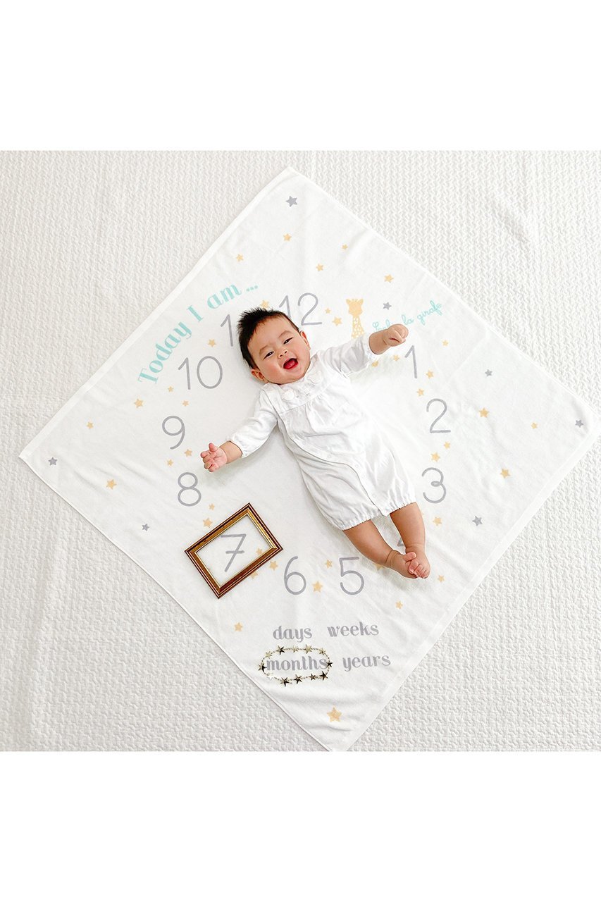 【キリンのソフィー/Sophie la girafe / KIDS】の【BABY】マイルストーン・バスタオル 月齢タオル 人気、トレンドファッション・服の通販 founy(ファニー) 　ギフト プレゼント　Gift / Present　タオル　Towel, Bath Towel　プリント　Print, Printed Pattern　ボックス　Boxy, Box Shape　リボン　Ribbon, Bow　other-5|ID: prp329100002052133 ipo3291000000036236434