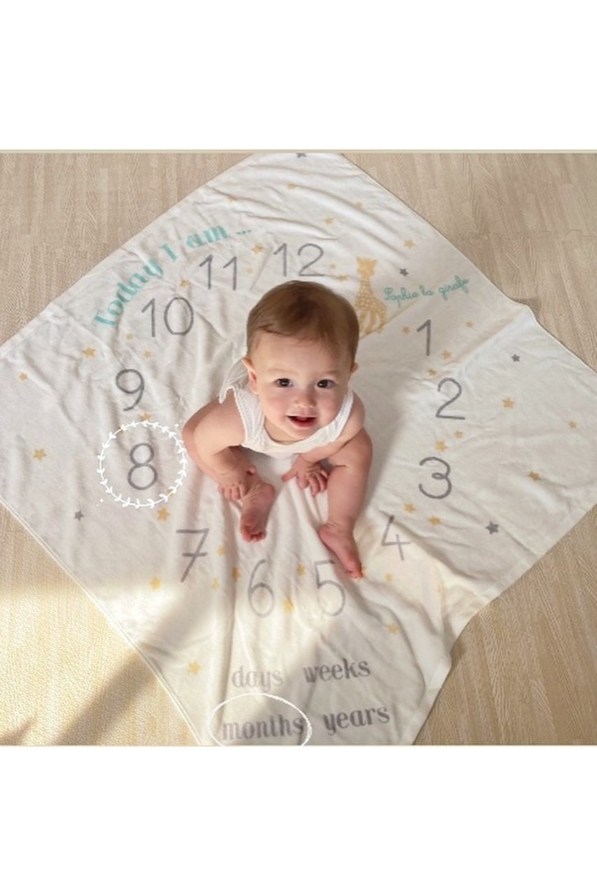 【キリンのソフィー/Sophie la girafe / KIDS】の【BABY】マイルストーン・バスタオル 月齢タオル 人気、トレンドファッション・服の通販 founy(ファニー) 　ギフト プレゼント　Gift / Present　タオル　Towel, Bath Towel　プリント　Print, Printed Pattern　ボックス　Boxy, Box Shape　リボン　Ribbon, Bow　other-7|ID: prp329100002052133 ipo3291000000036236437