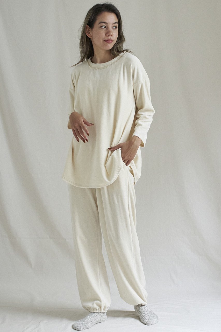 【ナナデコール/nanadecor】のベルベット腹巻パンツ 人気、トレンドファッション・服の通販 founy(ファニー) 　ファッション　Fashion　レディースファッション　Fashion for Women　パンツ　Pants & Trousers　パジャマ　Pajamas, Sleepwear　ベルベット　Velvet, Velvety　other-6|ID: prp329100002069779 ipo3291000000032831984
