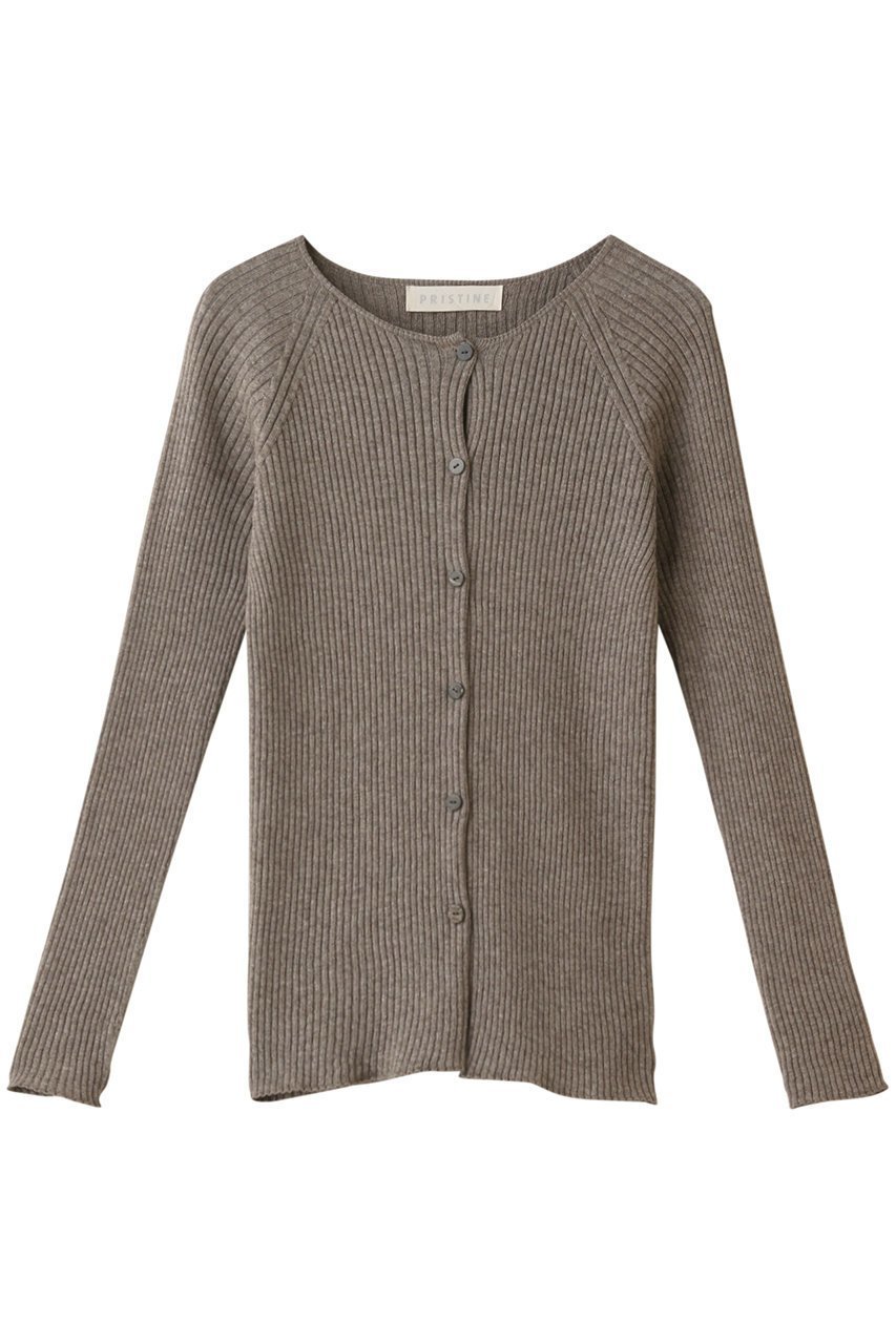 【プリスティン/PRISTINE】のヤク混リブカーデ 人気、トレンドファッション・服の通販 founy(ファニー) 　ファッション　Fashion　レディースファッション　Fashion for Women　トップス・カットソー　Cut & Sew Tops　ニット　Knit Tops & Sweaters　カーディガン・羽織り　Layered Style Cardigans　なめらか　Smooth, Silky Texture　カーディガン　Cardigan, Knitwear　シンプル　Simple, Minimal　A/W・秋冬　Autumn/Winter　 other-1|ID: prp329100002074345 ipo3291000000032963361