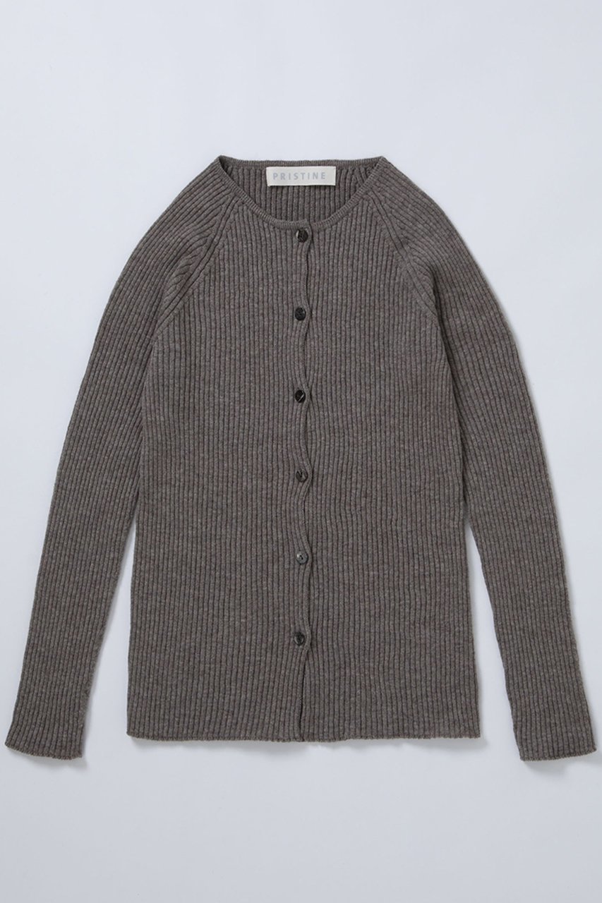 【プリスティン/PRISTINE】のヤク混リブカーデ 人気、トレンドファッション・服の通販 founy(ファニー) 　ファッション　Fashion　レディースファッション　Fashion for Women　トップス・カットソー　Cut & Sew Tops　ニット　Knit Tops & Sweaters　カーディガン・羽織り　Layered Style Cardigans　なめらか　Smooth, Silky Texture　カーディガン　Cardigan, Knitwear　シンプル　Simple, Minimal　A/W・秋冬　Autumn/Winter　other-6|ID: prp329100002074345 ipo3291000000036906723