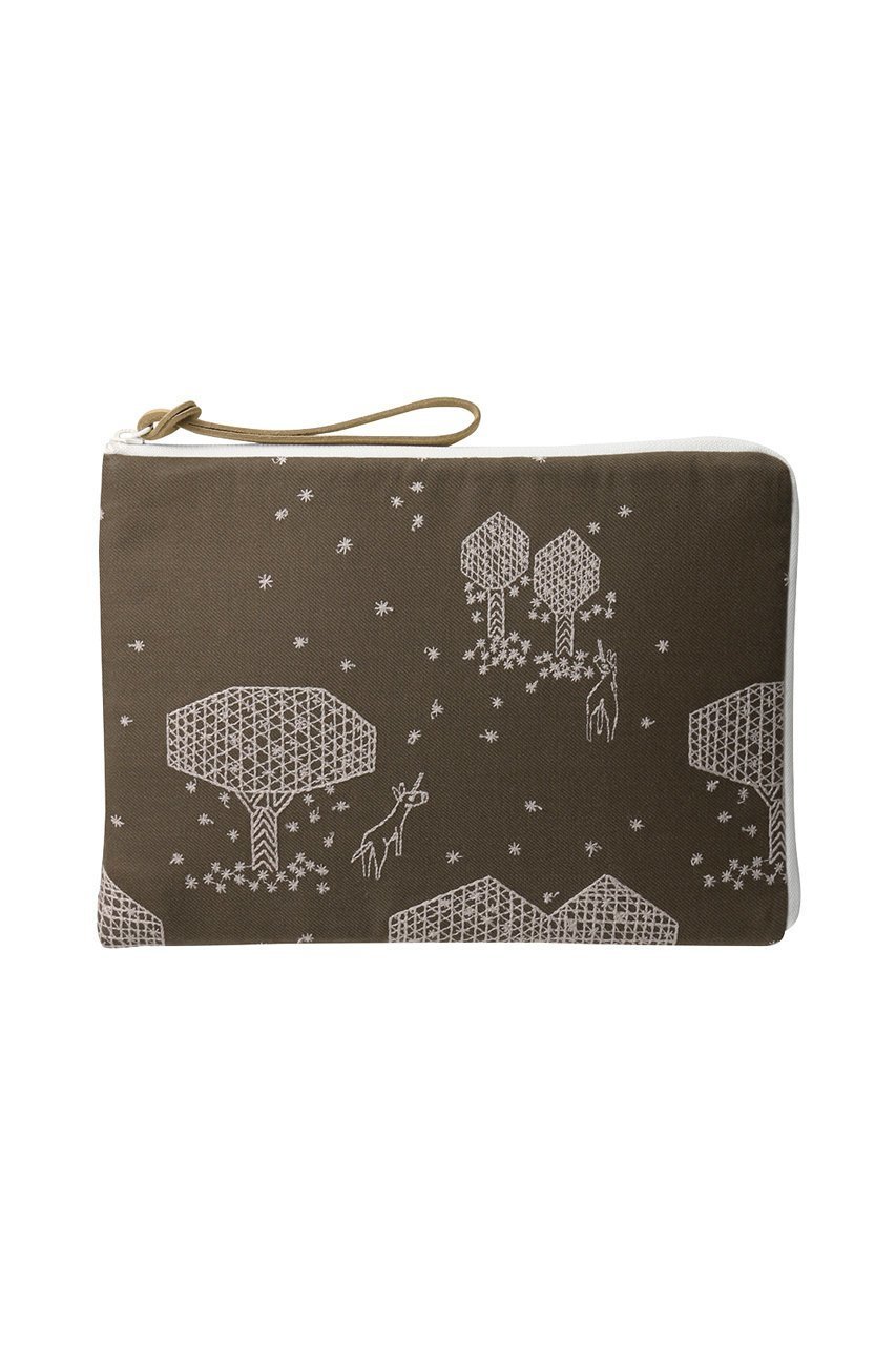 【ミナ ペルホネン/mina perhonen】のtablet pal ケース(約28×20.5㎝)-mori no hoshi- インテリア・キッズ・メンズ・レディースファッション・服の通販 founy(ファニー) 　ファッション　Fashion　レディースファッション　Fashion for Women　バッグ　Bags　ユニセックス　Unisex, Genderless　クラッチ　Clutch, Clutch Bag　スマート　Smart, Elegant　ビジネス 仕事 通勤　Business / Work / Commuting　カーキ|ID: prp329100002076164 ipo3291000000035486969