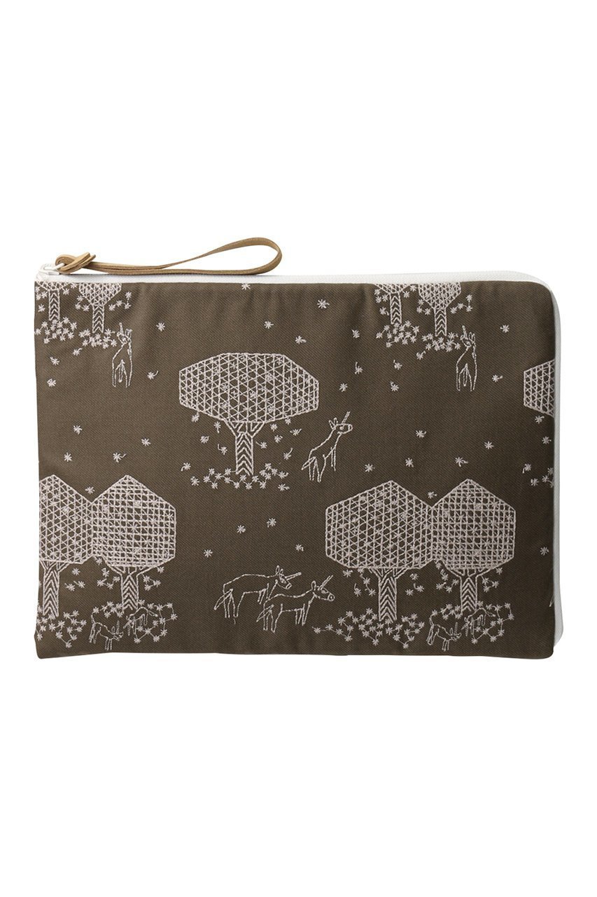 【ミナ ペルホネン/mina perhonen】のpc pal ケース(約32×24㎝)-mori no hoshi- インテリア・キッズ・メンズ・レディースファッション・服の通販 founy(ファニー) 　ファッション　Fashion　レディースファッション　Fashion for Women　バッグ　Bags　ユニセックス　Unisex, Genderless　クラッチ　Clutch, Clutch Bag　ビジネス 仕事 通勤　Business / Work / Commuting　カーキ|ID: prp329100002076165 ipo3291000000036920920