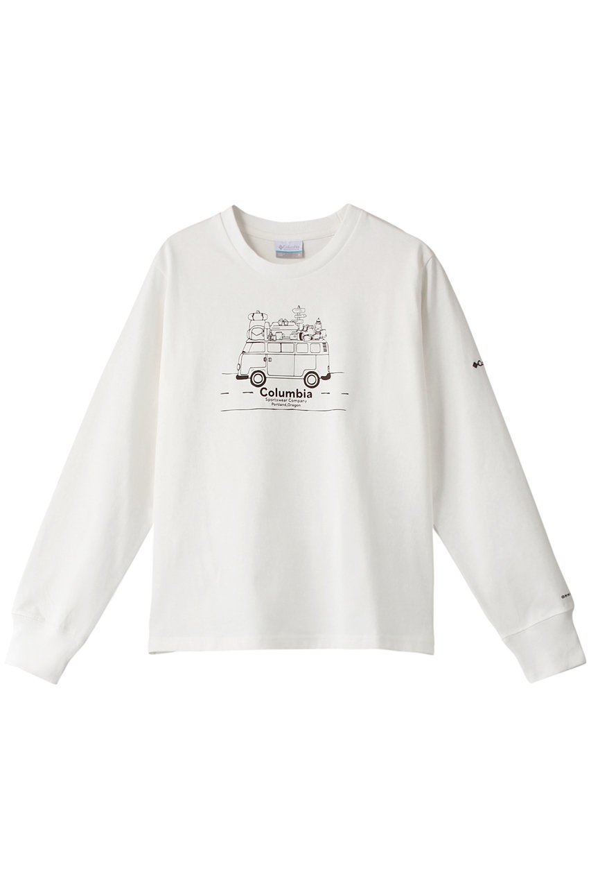 【コロンビア/Columbia】のウィメンズシカゴアベニューロングスリーブクルー インテリア・キッズ・メンズ・レディースファッション・服の通販 founy(ファニー) ファッション Fashion レディースファッション Fashion for Women トップス・カットソー Cut & Sew Tops スポーツウェア Functional & Stylish Sportswear スポーツ トップス Athletic Tops / Workout Tops / Training Shirts グラフィック Graphic, Graphic Design スポーツ Sports, Activewear プリント Print, Printed Pattern 長袖 Long Sleeve, Full Sleeve ホワイト|ID: prp329100002091028 ipo3291000000036147569