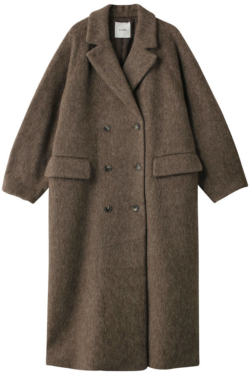 【クラネ/CLANE】のDOUBLE WOOL LONG COAT / コート インテリア・キッズ・メンズ・レディースファッション・服の通販 founy(ファニー) 　ファッション　Fashion　レディースファッション　Fashion for Women　アウター　Coat / Outerwear Collection　コート・ロングコート・ピーコート　Long Coats, Peacoats & More　シンプル　Simple, Minimal　スタンド　Stand Collar, Upright Stand　ロング　Long, Long-Length　冬　Winter / This Winter　BROWN|ID: prp329100002113665 ipo3291000000032916825