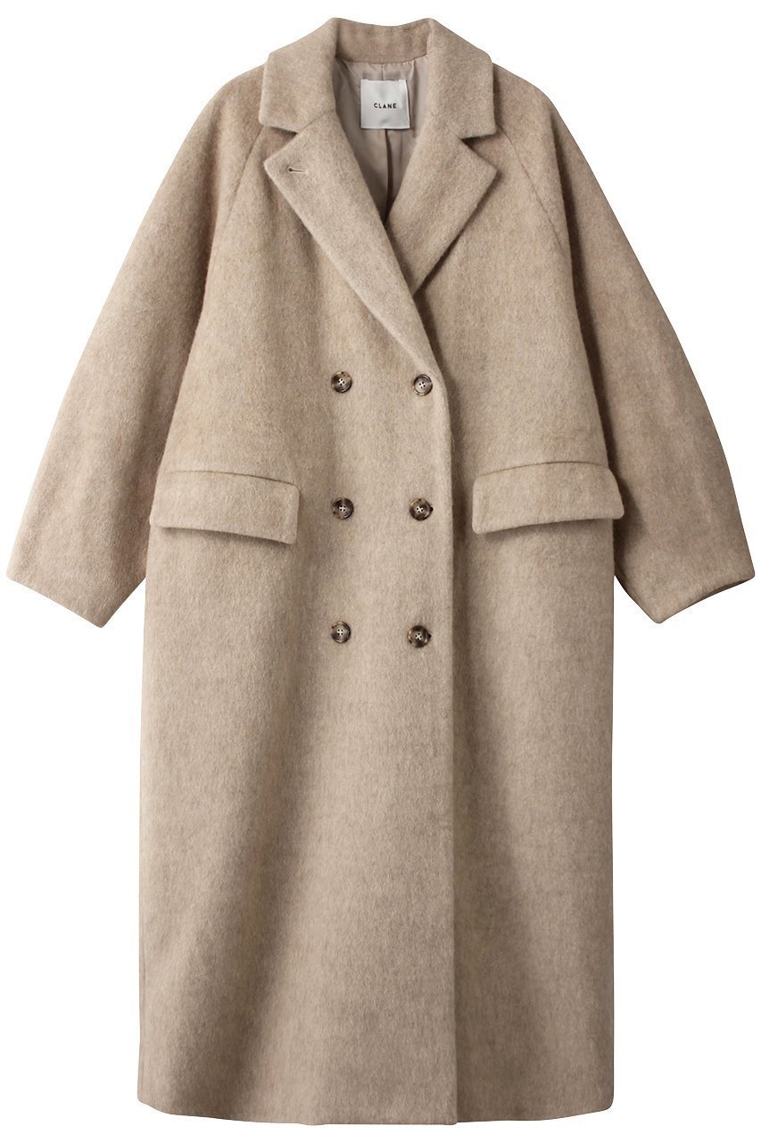 【クラネ/CLANE】のDOUBLE WOOL LONG COAT / コート インテリア・キッズ・メンズ・レディースファッション・服の通販 founy(ファウニー) 　ファッション　Fashion　レディースファッション　Fashion for Women　アウター　Coat / Outerwear Collection　コート・ロングコート・ピーコート　Long Coats, Peacoats & More　シンプル　Simple, Minimal　スタンド　Stand Collar, Upright Stand　ロング　Long, Long-Length　冬　Winter / This Winter　IVORY|ID: prp329100002113665 ipo3291000000036758169