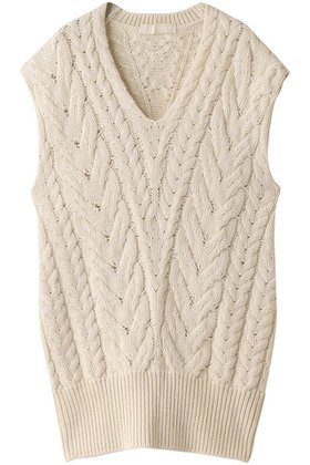 【プリスティン/PRISTINE】 ウールコットンケーブル柄ベスト人気、トレンドファッション・服の通販 founy(ファニー) ファッション Fashion レディースファッション Fashion for Women トップス・カットソー Cut & Sew Tops ニット Knit Tops & Sweaters ベスト&ジレ / 重ね着スタイル Vests & Gilets カジュアルプルオーバー・ニットトップス Pullovers & Knit Tops / Casual Pullovers ベスト Vest, Waistcoat ロング Long, Long-Length |ID:prp329100002128277