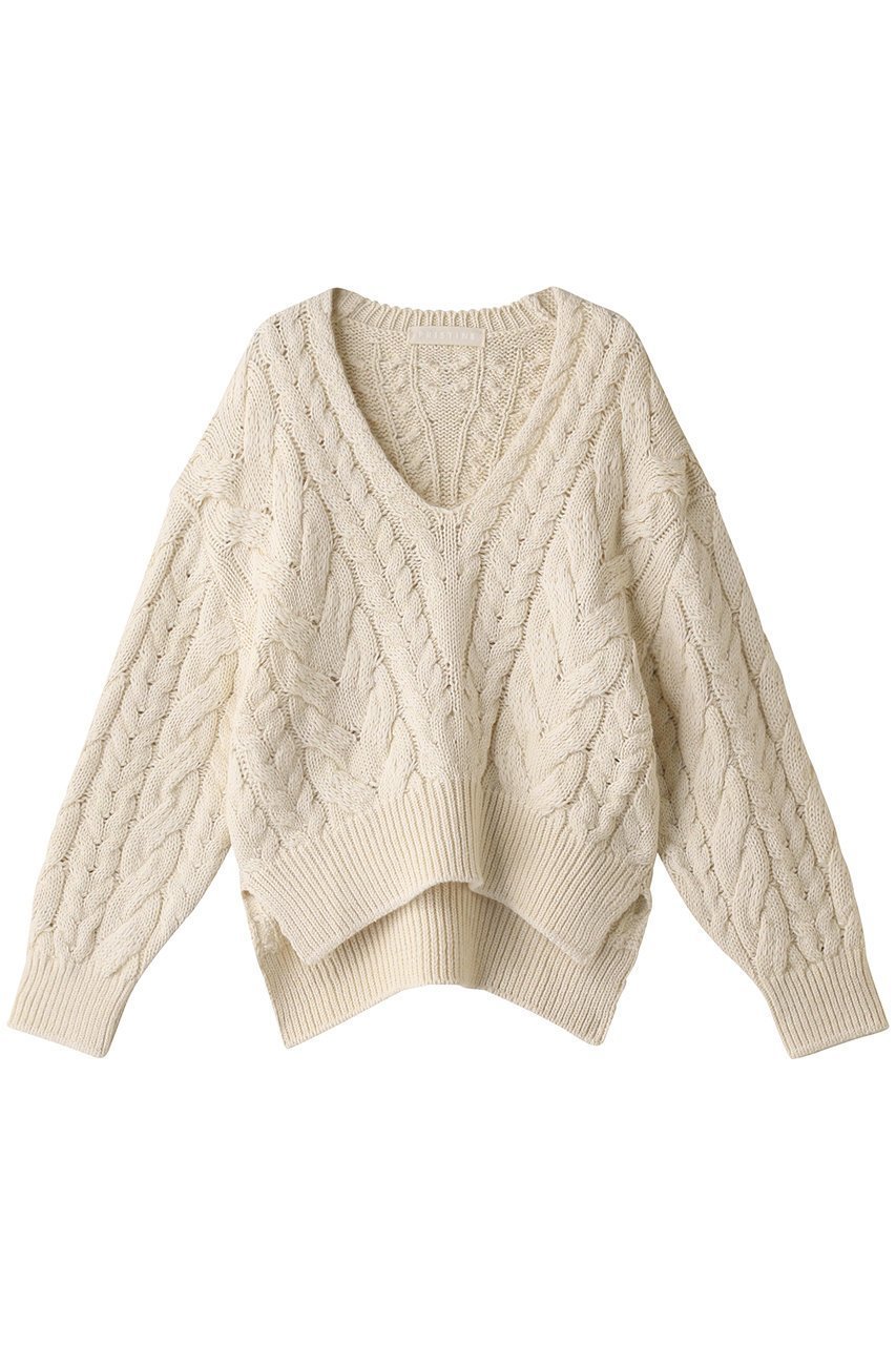 【プリスティン/PRISTINE】のウールコットンケーブル柄セーター インテリア・キッズ・メンズ・レディースファッション・服の通販 founy(ファニー) ファッション Fashion レディースファッション Fashion for Women トップス・カットソー Cut & Sew Tops ニット Knit Tops & Sweaters カジュアルプルオーバー・ニットトップス Pullovers & Knit Tops / Casual Pullovers おすすめ Recommended / Our Picks ショート Short, Short Length スリット Slit, Slit Detail セットアップ Set-Up, Coordinated Outfit セーター Sweater, Knitwear A/W・秋冬 Autumn/Winter ナチュラル|ID: prp329100002128278 ipo3291000000036099114