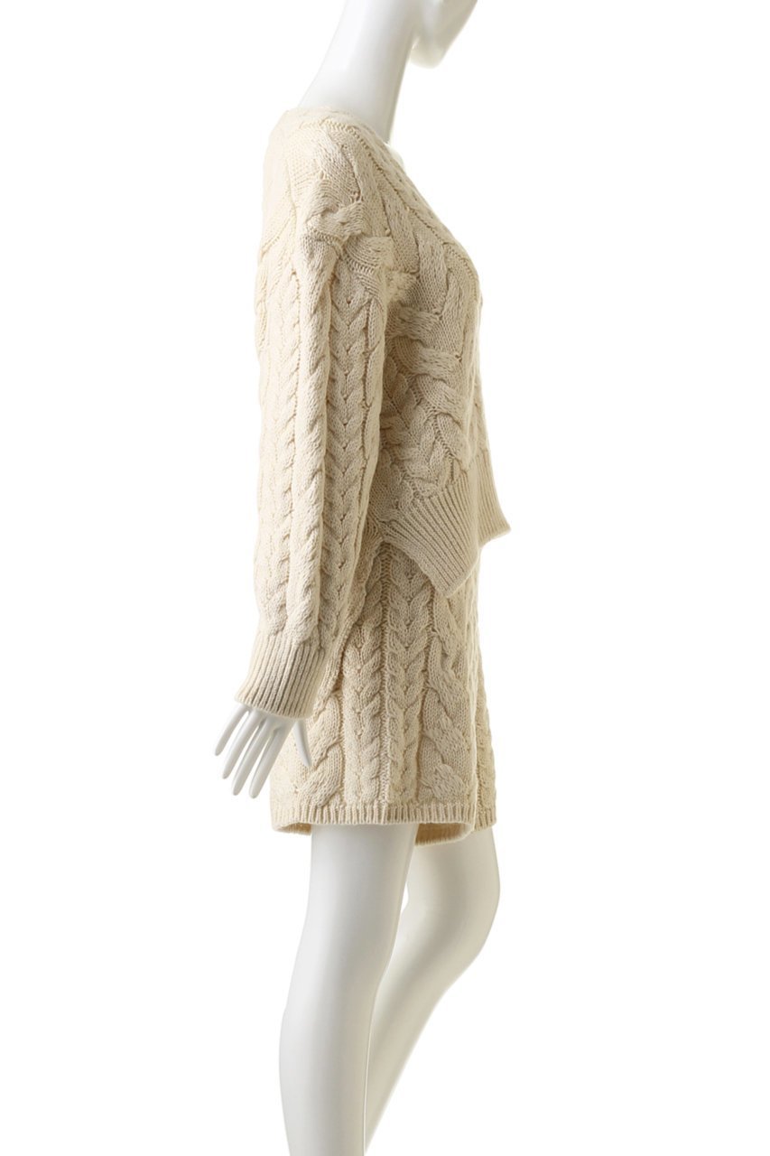 【プリスティン/PRISTINE】のウールコットンケーブル柄セーター 人気、トレンドファッション・服の通販 founy(ファニー) 　ファッション　Fashion　レディースファッション　Fashion for Women　トップス・カットソー　Cut & Sew Tops　ニット　Knit Tops & Sweaters　カジュアルプルオーバー・ニットトップス　Pullovers & Knit Tops / Casual Pullovers　おすすめ　Recommended / Our Picks　ショート　Short, Short Length　スリット　Slit, Slit Detail　セットアップ　Set-Up, Coordinated Outfit　セーター　Sweater, Knitwear　A/W・秋冬　Autumn/Winter　other-3|ID: prp329100002128278 ipo3291000000036688268