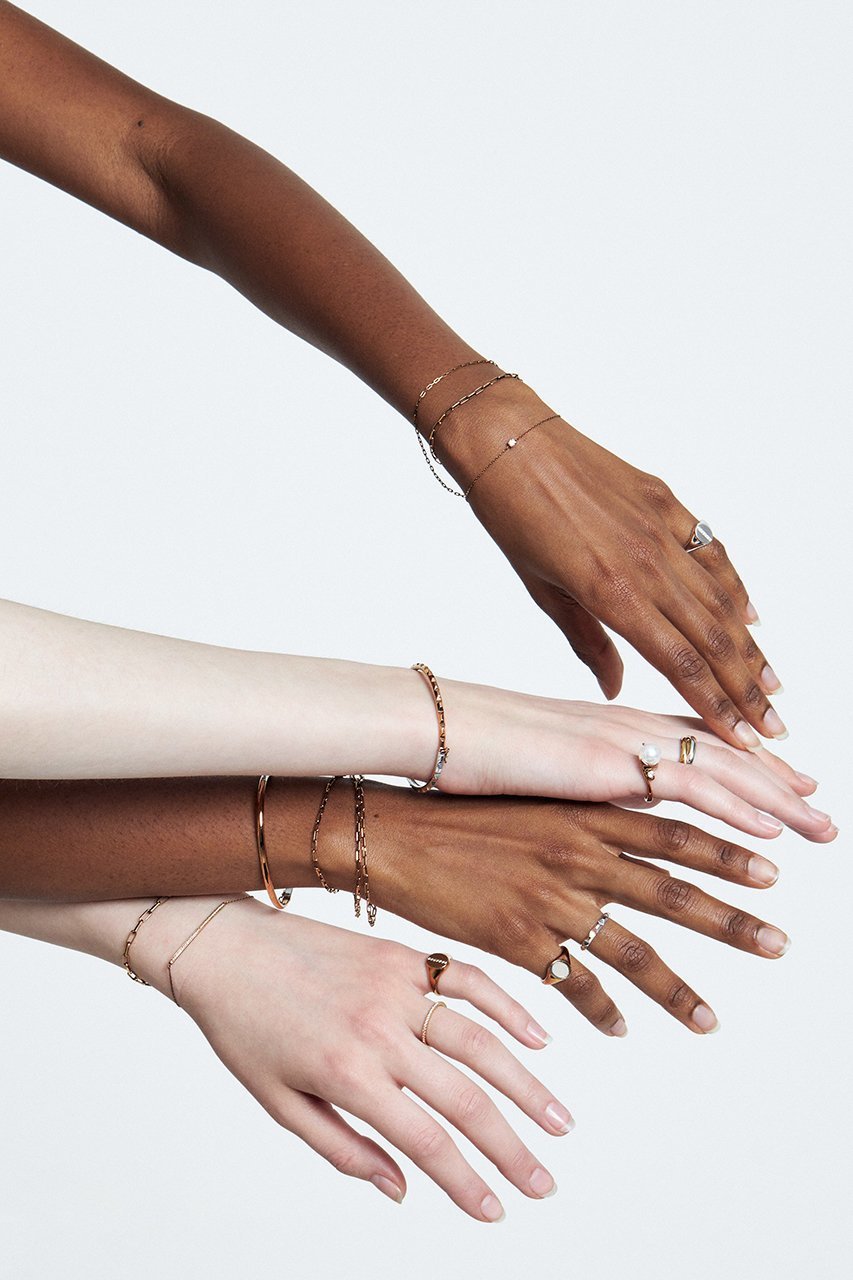 【オー/oeau】の【受注生産】obedient ブレスレット(brown diamond) 人気、トレンドファッション・服の通販 founy(ファニー) 　ファッション　Fashion　レディースファッション　Fashion for Women　ジュエリー　Jewelry　チェーン＆カフブレスレット　Cuff & Chain Bracelets　バングル・カフブレスレット　Bangles & Cuff Bracelets　おすすめ　Recommended / Our Picks　イエロー　Yellow　ダイヤモンド　Diamond, Brilliant Cut　ネックレス　Necklace, Pendant Necklace　ブレスレット　Bracelet, Wristband　other-2|ID: prp329100002140497 ipo3291000000035908777