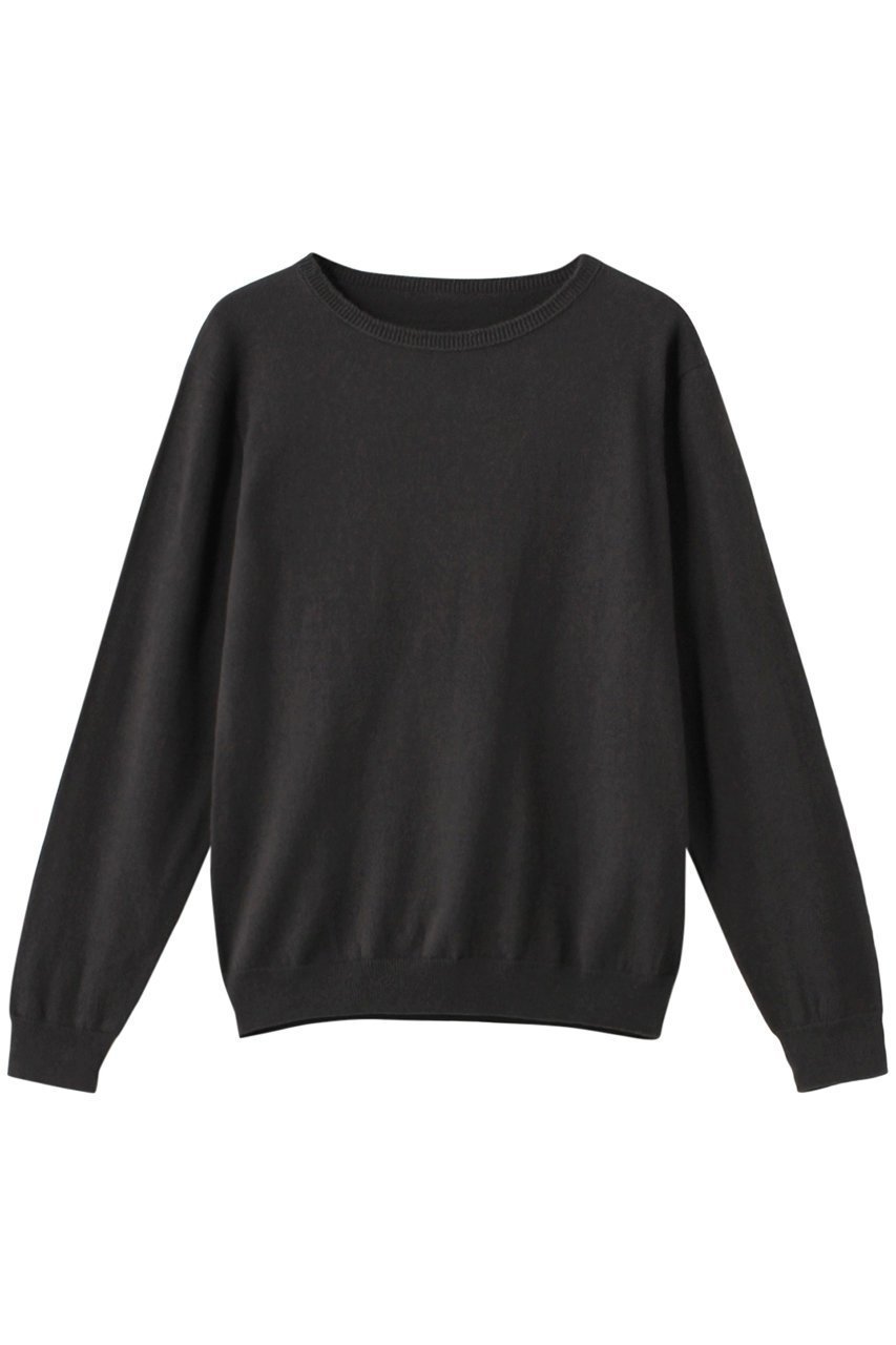 【ナナデコール/nanadecor】のコットンエアリークルーニット インテリア・キッズ・メンズ・レディースファッション・服の通販 founy(ファニー) 　ファッション　Fashion　レディースファッション　Fashion for Women　トップス・カットソー　Cut & Sew Tops　ニット　Knit Tops & Sweaters　カジュアルプルオーバー・ニットトップス　Pullovers & Knit Tops / Casual Pullovers　おすすめ　Recommended / Our Picks　シンプル　Simple, Minimal　リラックス　Relax, Relaxed Fit　チャコールグレー|ID: prp329100002162172 ipo3291000000032963448