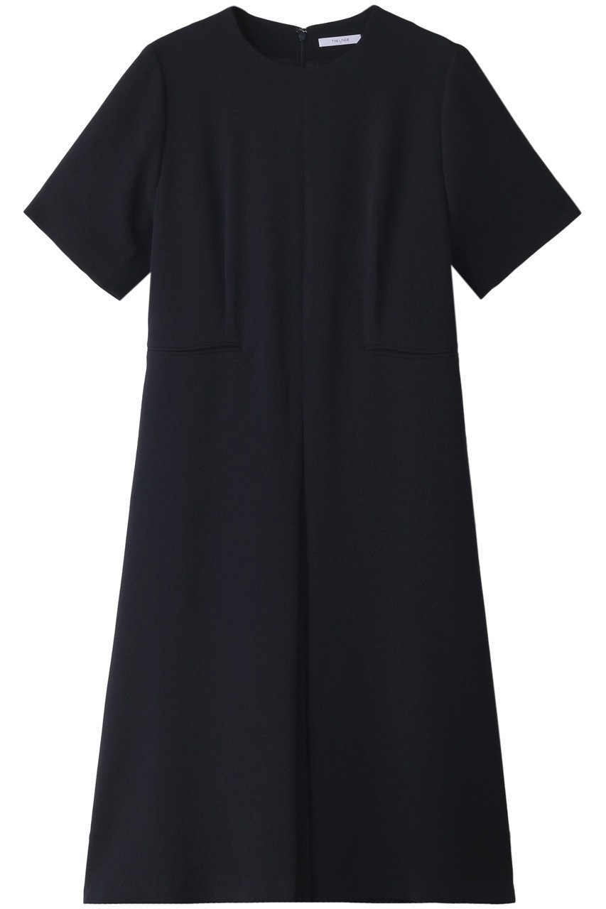 【ザ ライナー/THE LINER】のボックスタックドレス 人気、トレンドファッション・服の通販 founy(ファニー) 　ファッション　Fashion　レディースファッション　Fashion for Women　ワンピース　Dresses　フォーマル・パーティードレス・結婚式用ドレス　Elegant & Casual Dresses　チュニック　Tunic Tops & Dresses　オケージョン　Occasion Wear　ジャケット　Jacket, Outerwear　チュニック　Tunic, Long Top　ドレス　Dress, One-Piece　ネックレス　Necklace, Pendant Necklace　プリーツ　Pleats, Pleated　ボックス　Boxy, Box Shape　エレガント 上品　Elegant　切替　Switching, Contrast Panel　 other-1|ID: prp329100002177349 ipo3291000000035738200
