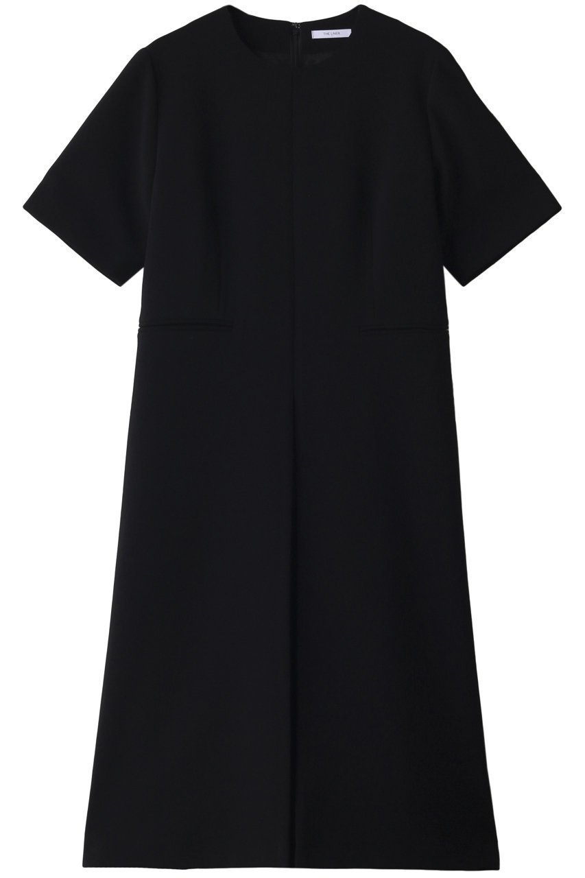 【ザ ライナー/THE LINER】のボックスタックドレス インテリア・キッズ・メンズ・レディースファッション・服の通販 founy(ファニー) 　ファッション　Fashion　レディースファッション　Fashion for Women　ワンピース　Dresses　フォーマル・パーティードレス・結婚式用ドレス　Elegant & Casual Dresses　チュニック　Tunic Tops & Dresses　オケージョン　Occasion Wear　ジャケット　Jacket, Outerwear　チュニック　Tunic, Long Top　ドレス　Dress, One-Piece　ネックレス　Necklace, Pendant Necklace　プリーツ　Pleats, Pleated　ボックス　Boxy, Box Shape　エレガント 上品　Elegant　切替　Switching, Contrast Panel　ブラック|ID: prp329100002177349 ipo3291000000036671915