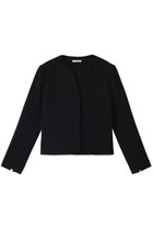 【ザ ライナー/THE LINER】のクルーVネックジャケット 人気、トレンドファッション・服の通販 founy(ファニー) ファッション Fashion レディースファッション Fashion for Women アウター Coat / Outerwear Collection レディースジャケット・軽アウター Jackets ジャケット Jacket, Outerwear スリット Slit, Slit Detail セパレート Separate, Two-Piece バランス Balance, Style Balance ボトム Bottoms, Lower Wear ポケット Pocket, Pocket Detail thumbnail ブラック|ID: prp329100002177351 ipo3291000000032951615